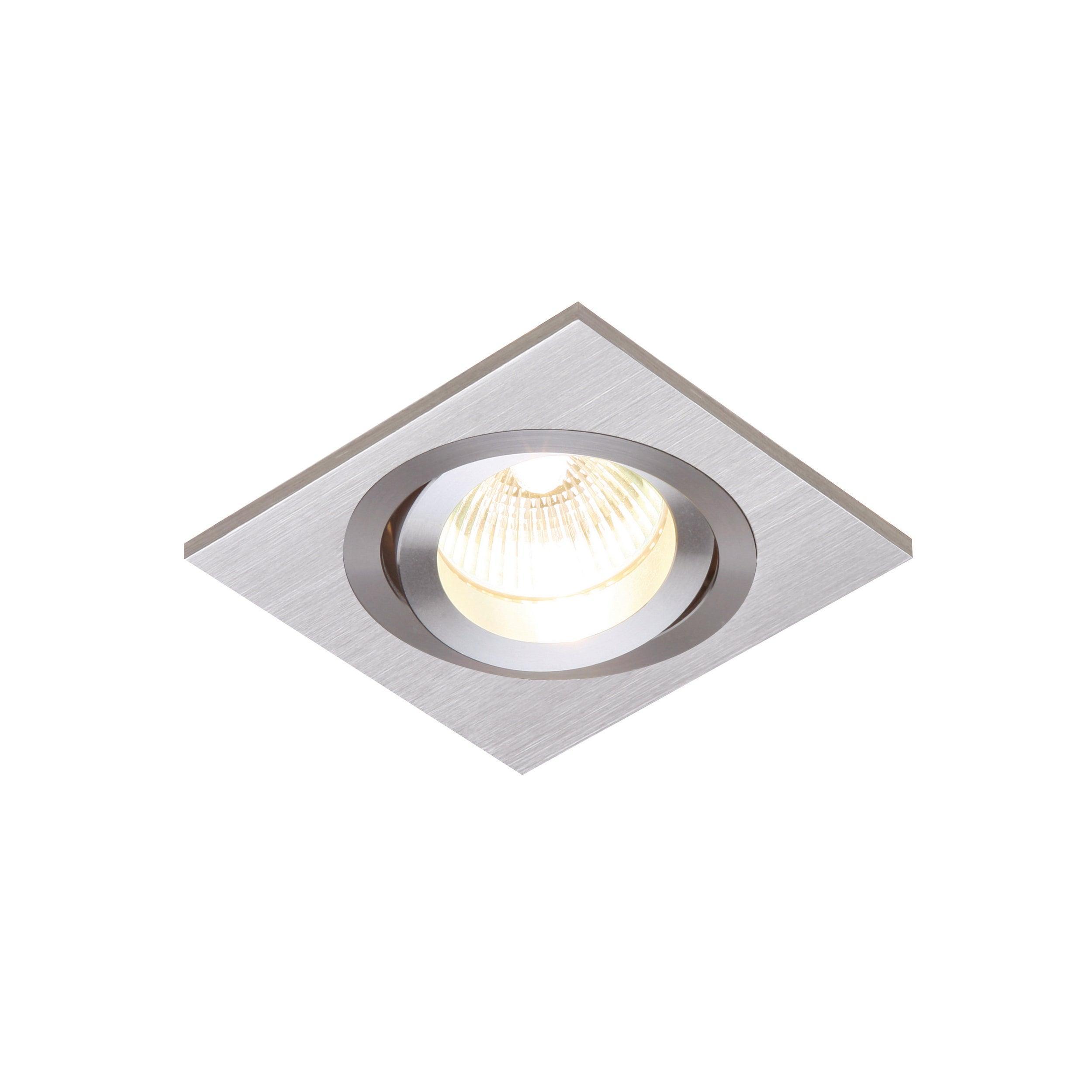 tetra silver recessed ceiling lightby saxby lighting