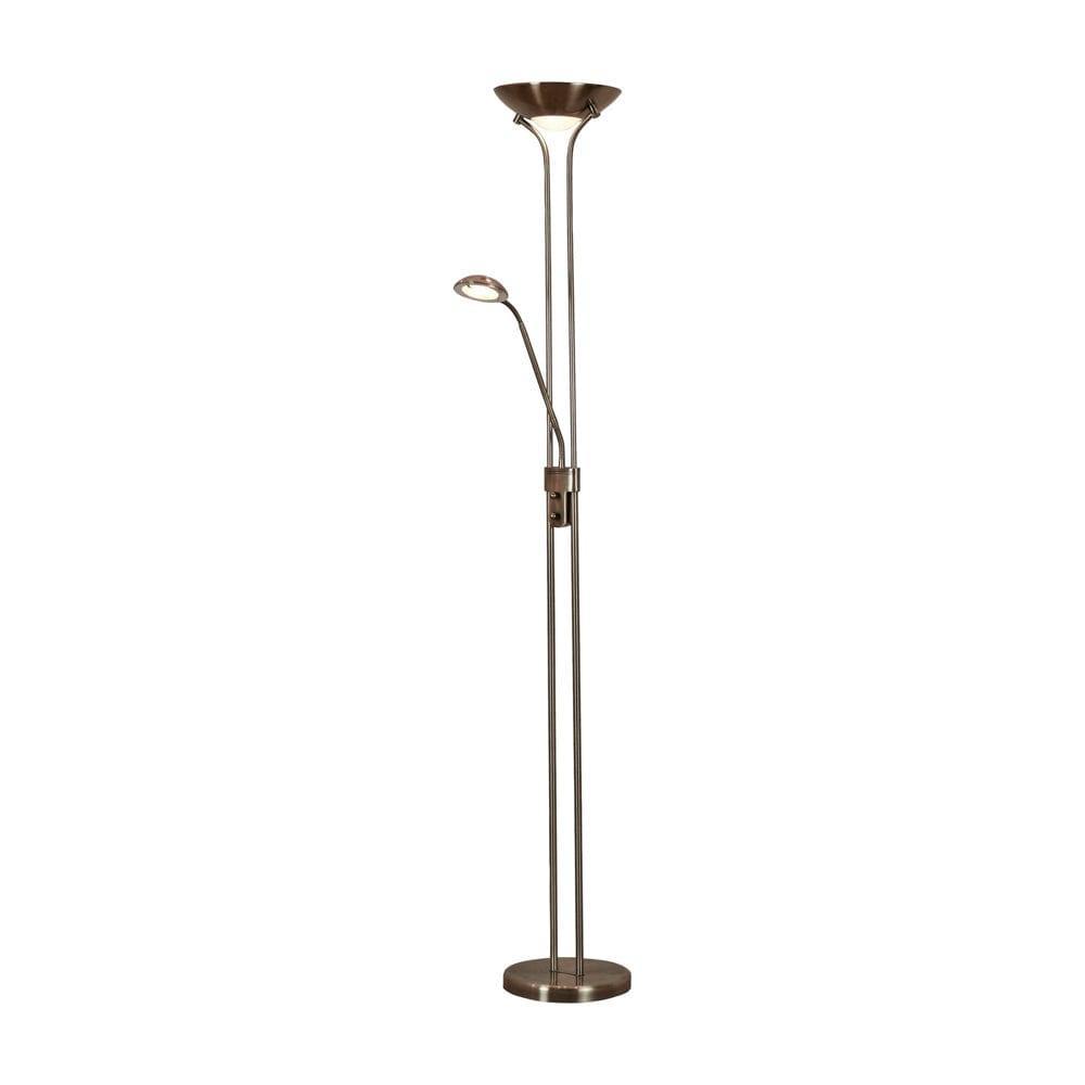 Mother & Child 2 Light LED Brass Floor Lamp Searchlight by 1