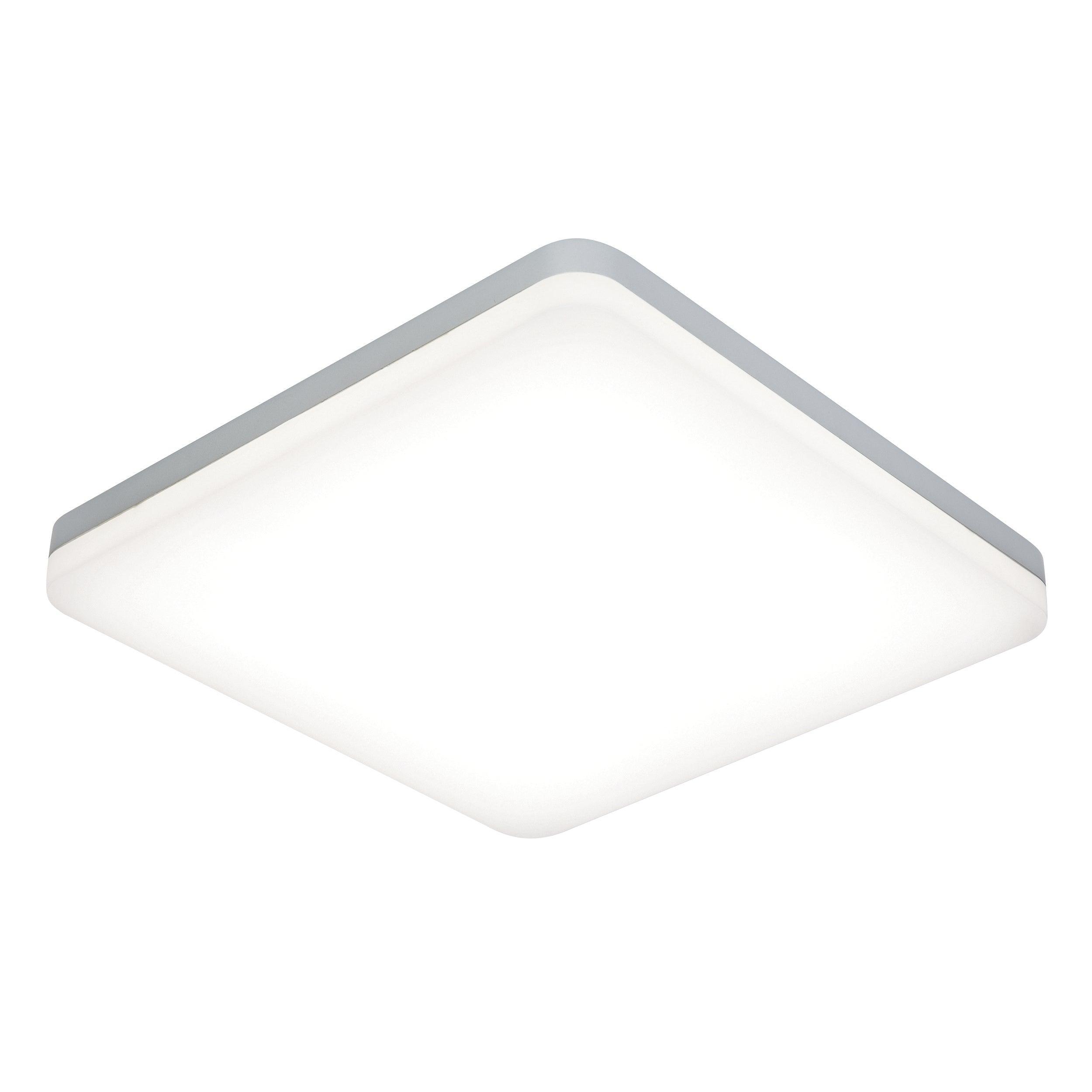 noble white led bathroom flush light ip44 22wby saxby lighting