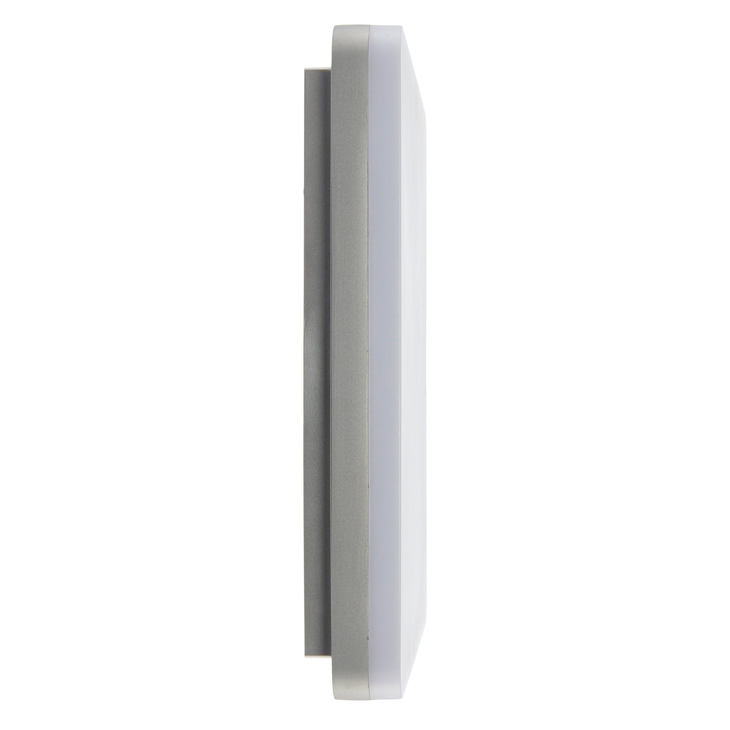 noble white led bathroom flush light ip44 22wby Saxby Lighting, close up image