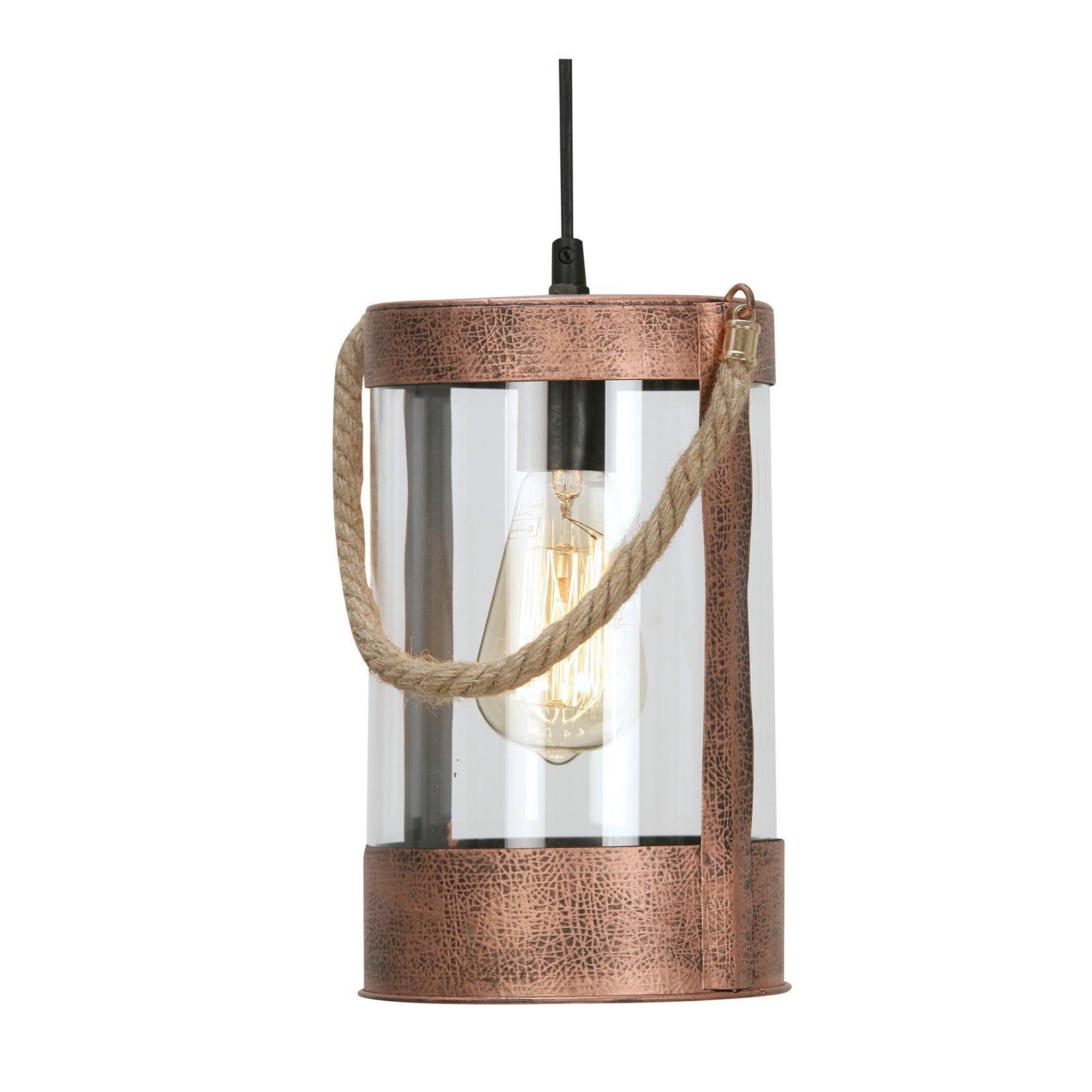 Oaks Lighting Tui Copper Painted Pendant Light-Ceiling Pendant Lights-Oaks Lighting-1-Tiffany Lighting Direct
