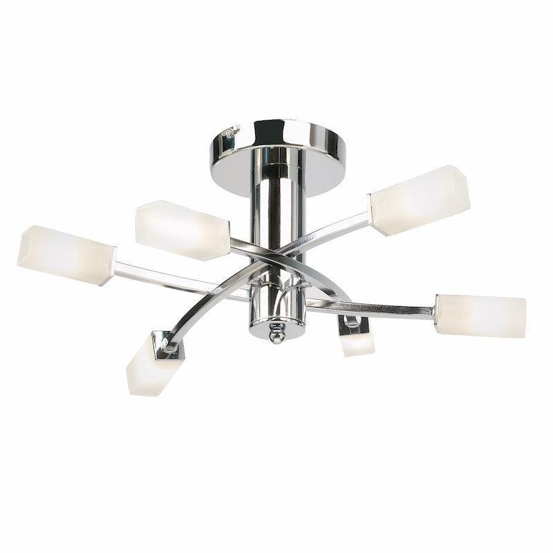 Havana 6lt Semi Flush Ceiling Light by Endon Lighting Living Room Image 8