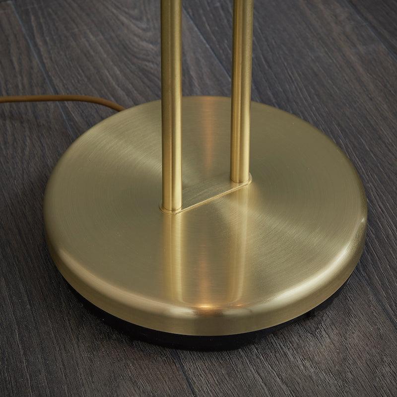 Endon Rome Satin Brass Finish And Opal Glass Floor Lamp by Endon Lighting 9