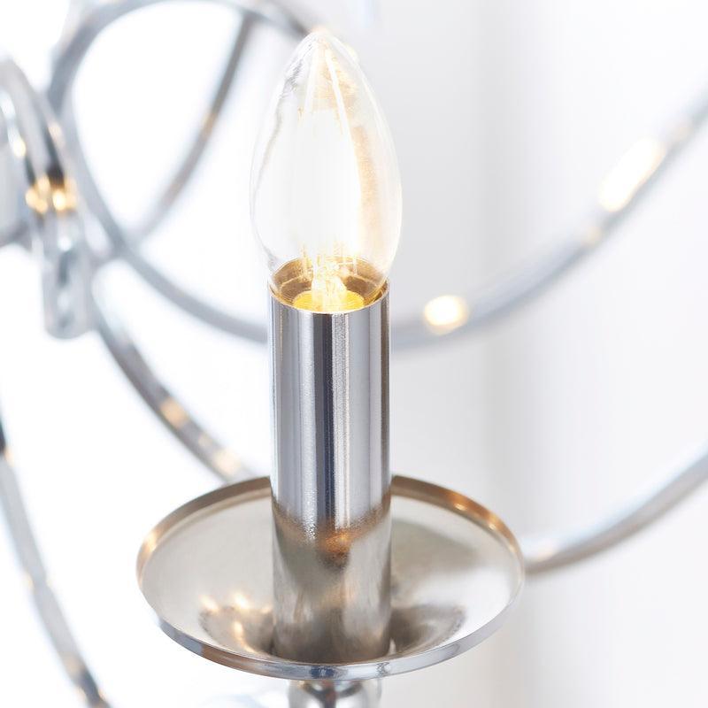 Kora Chandelier KORA-8CH candle drop close up