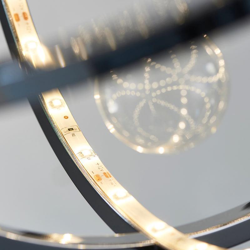 Traditional Ceiling Pendant Lights - Muni Chrome Plate With Clear & Chrome Glass Pendant Ceiling Light MUNI-CH-S light strip