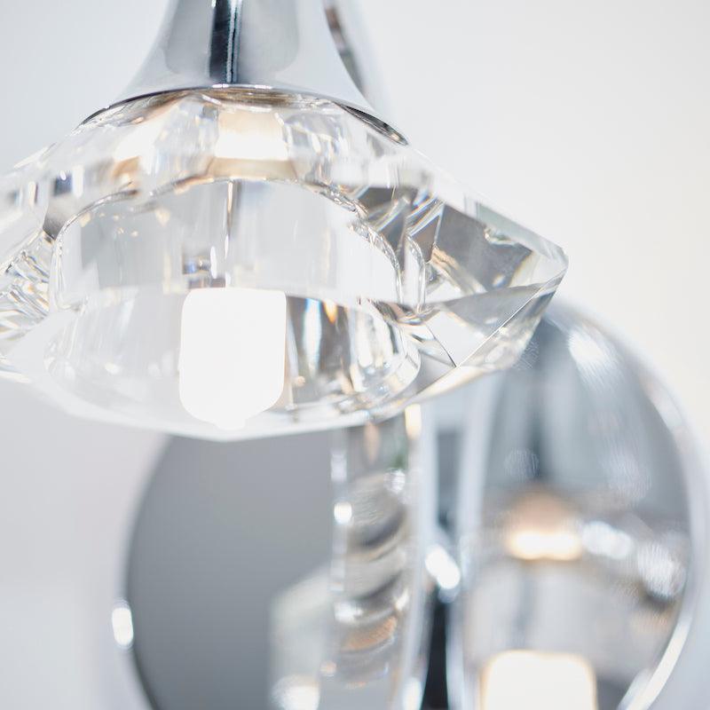 Traditional Wall Lights - Langella chrome Finish Wall Light LANGELLA-1WBCH crystal