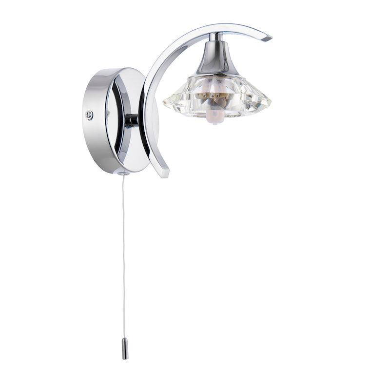 Traditional Wall Lights - Langella chrome Finish Wall Light LANGELLA-1WBCH off
