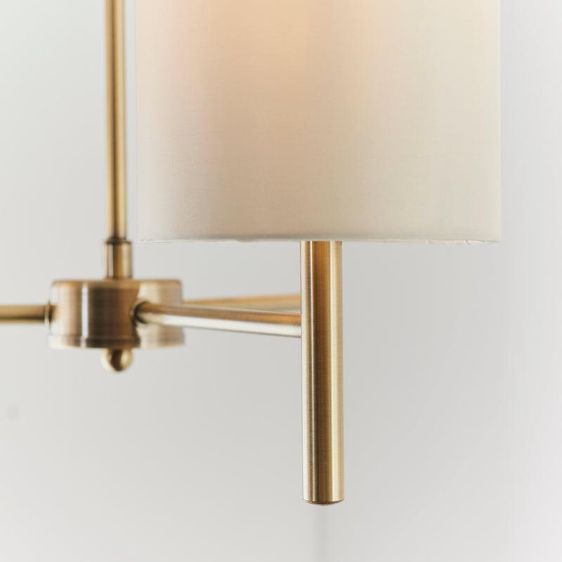 Traditional Flush & Semi Flush Ceiling Lights - Brio 3 Arm Antique Brass Finish Semi Flush Ceiling Light BRIO-3AB fitting