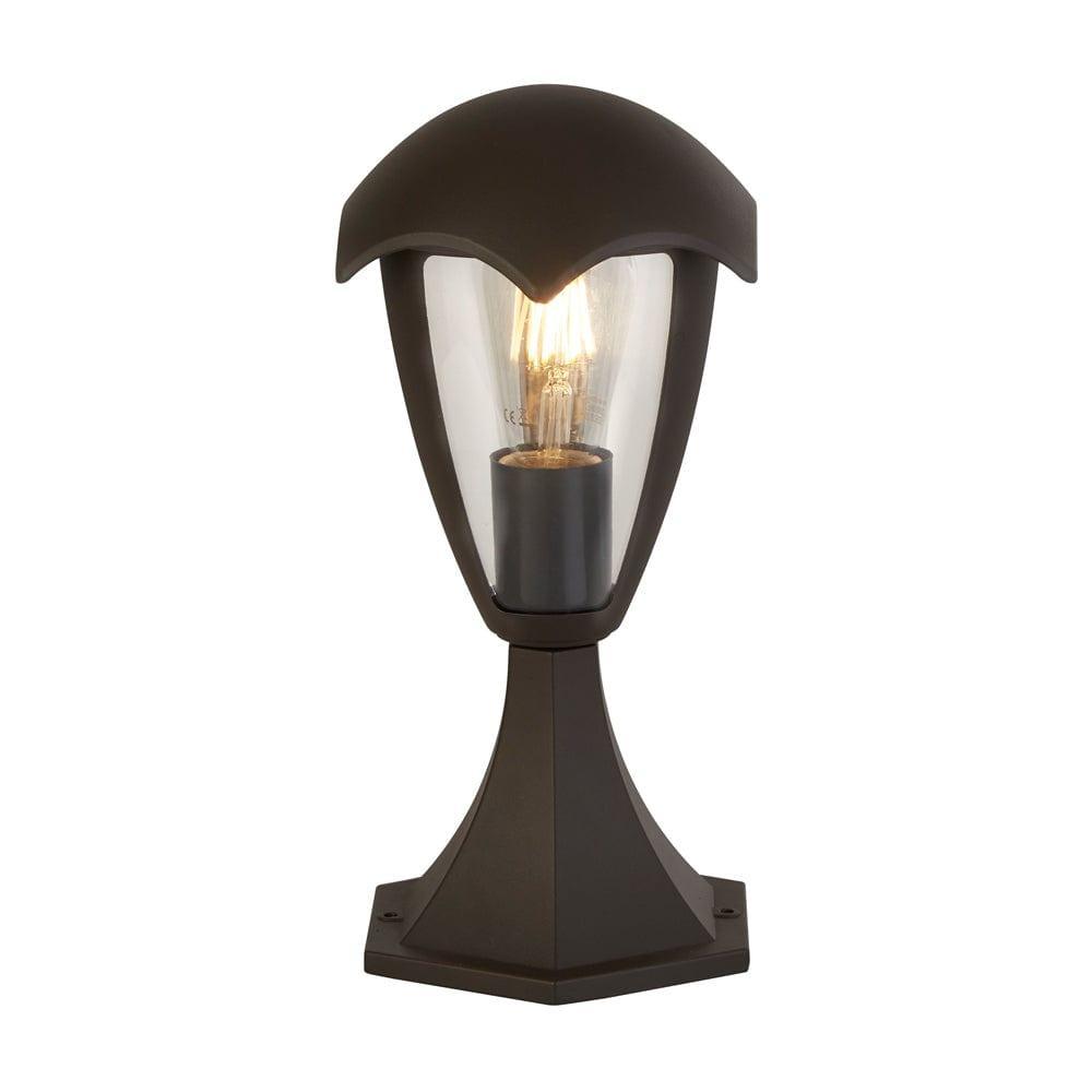 bluebell dark grey outdoor 1 light pedestal light