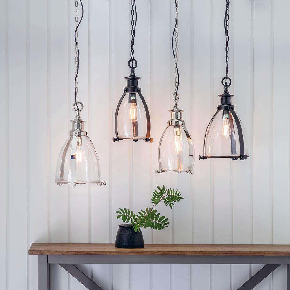 Endon Storni 1 Light Matt Nickel Pendant Ceiling Light-Ceiling Pendant Lights-Endon Lighting living room close up Tiffany Lighting Direct