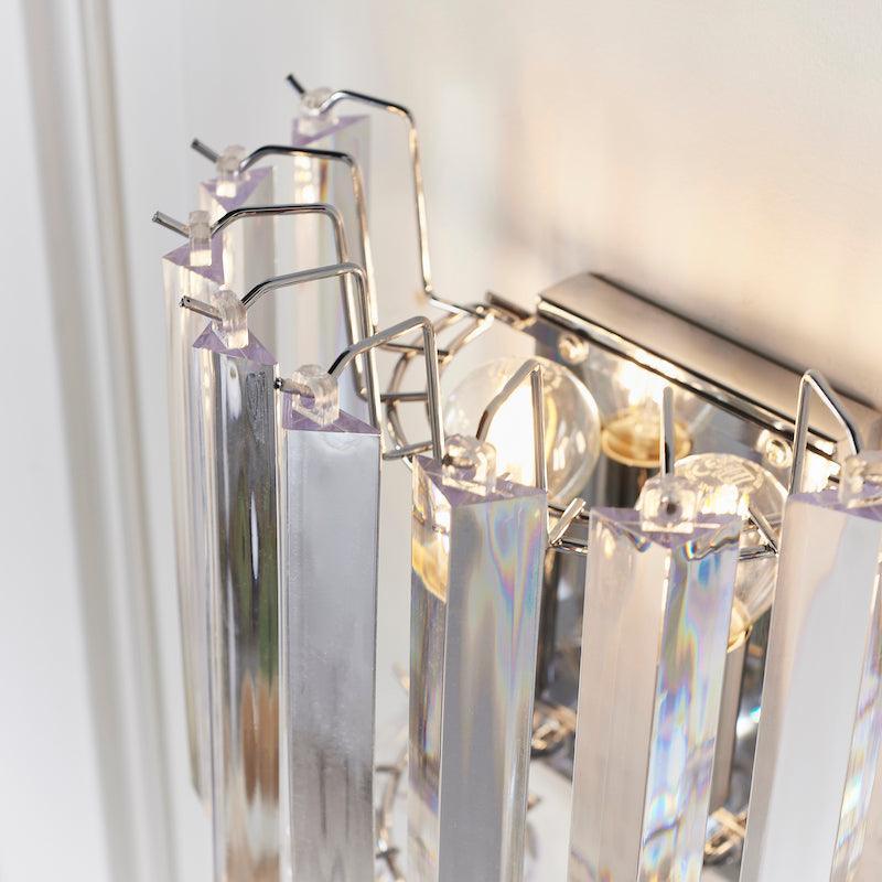 Traditional Wall Lights - Fargo chrome Plate & Clear Acrylic 2LT Wall Light FARGO-WBCH above zoom