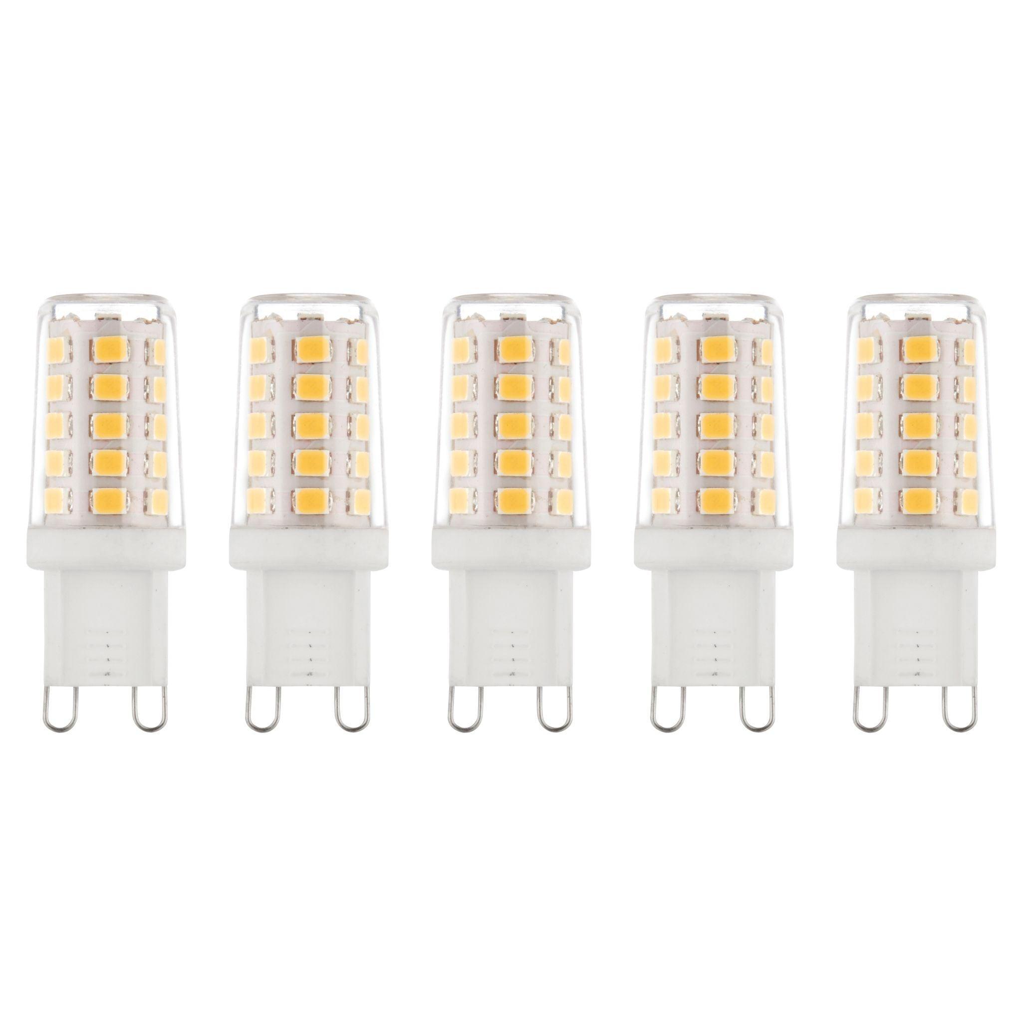 5 x G9 LED Non-Dimmable 2.3W Warm White Halogen (20W Equivalent)