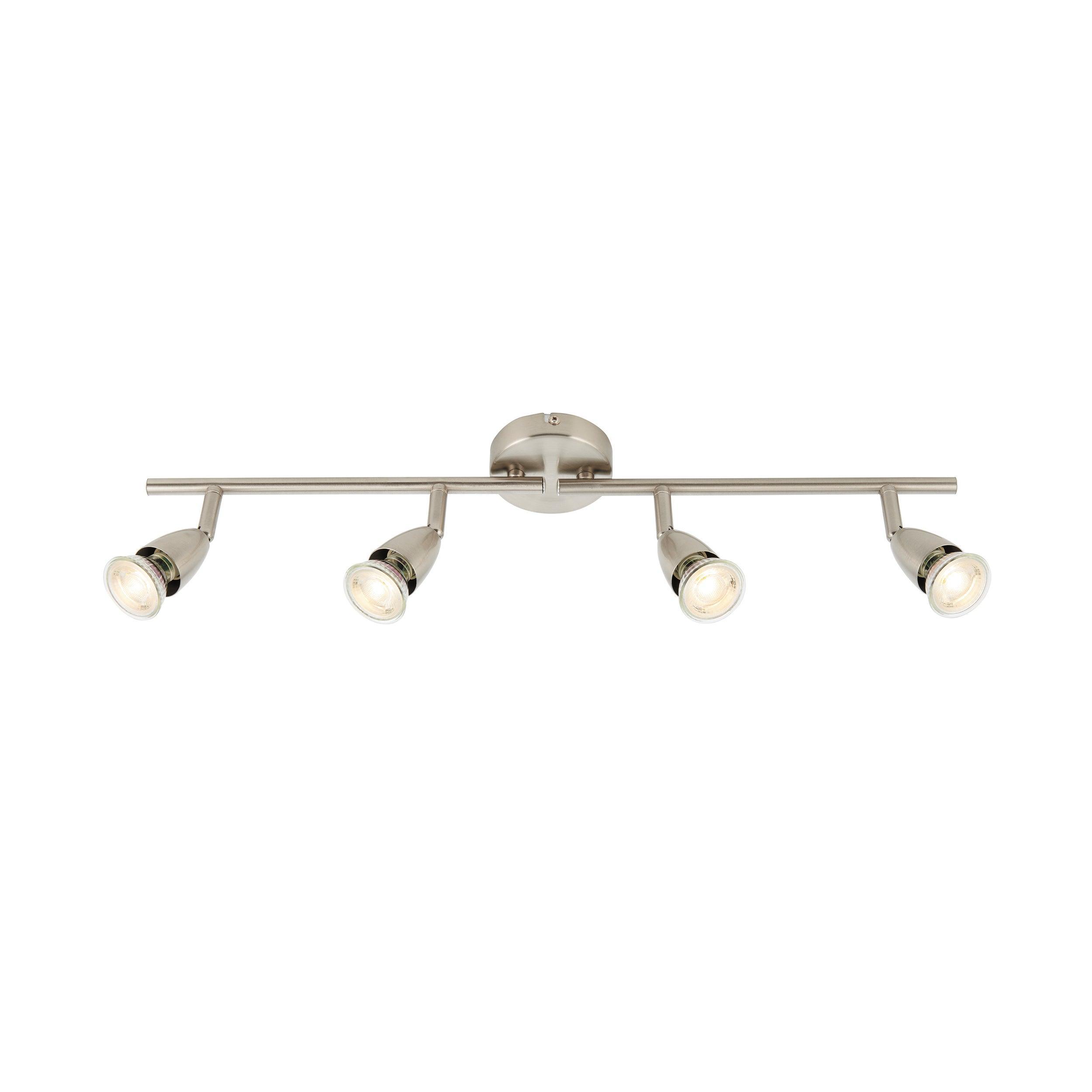 amalfi 4 light nickel bar spotlight 35wby saxby lighting