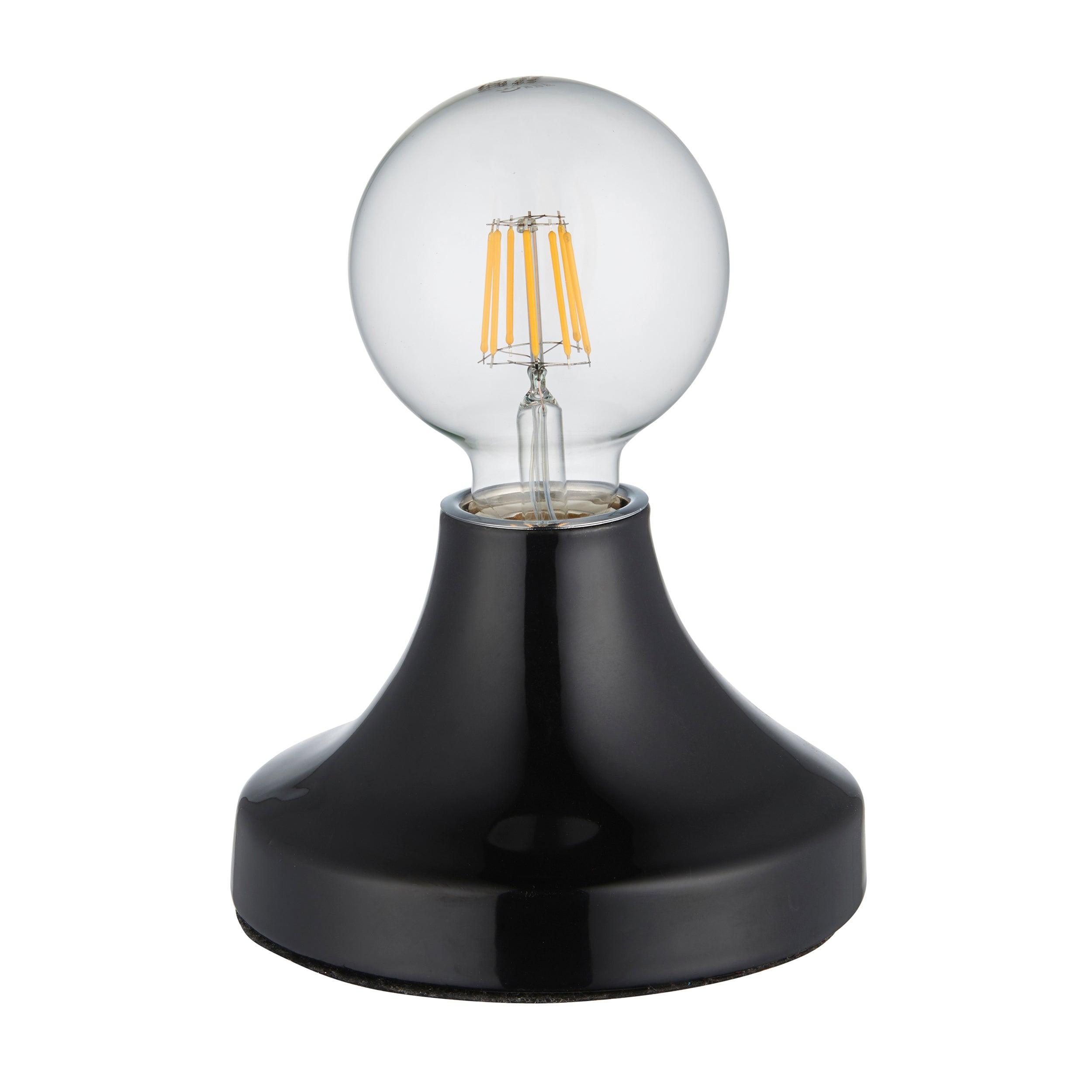 Maida Modern Black Ceramic Table Lamp unlit
