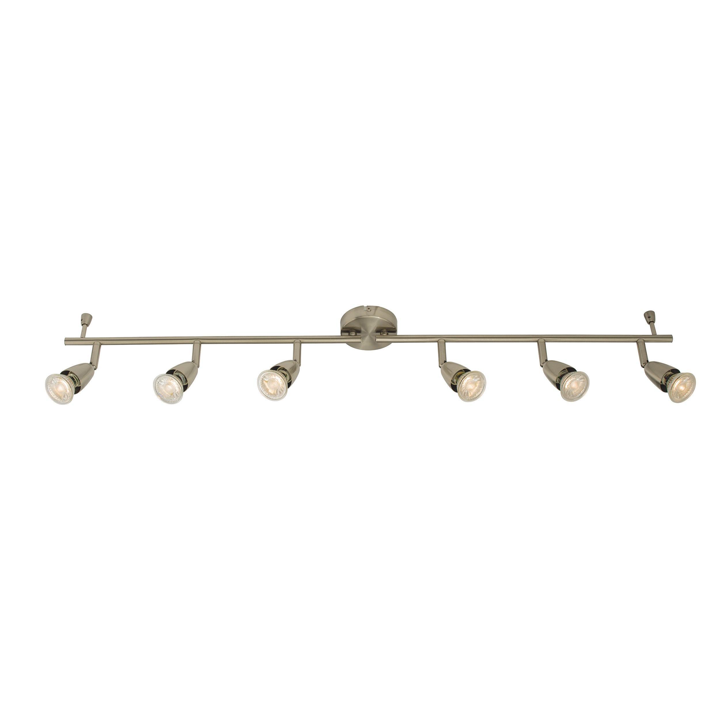 amalfi 6 light nickel bar spotlight 35wby saxby lighting