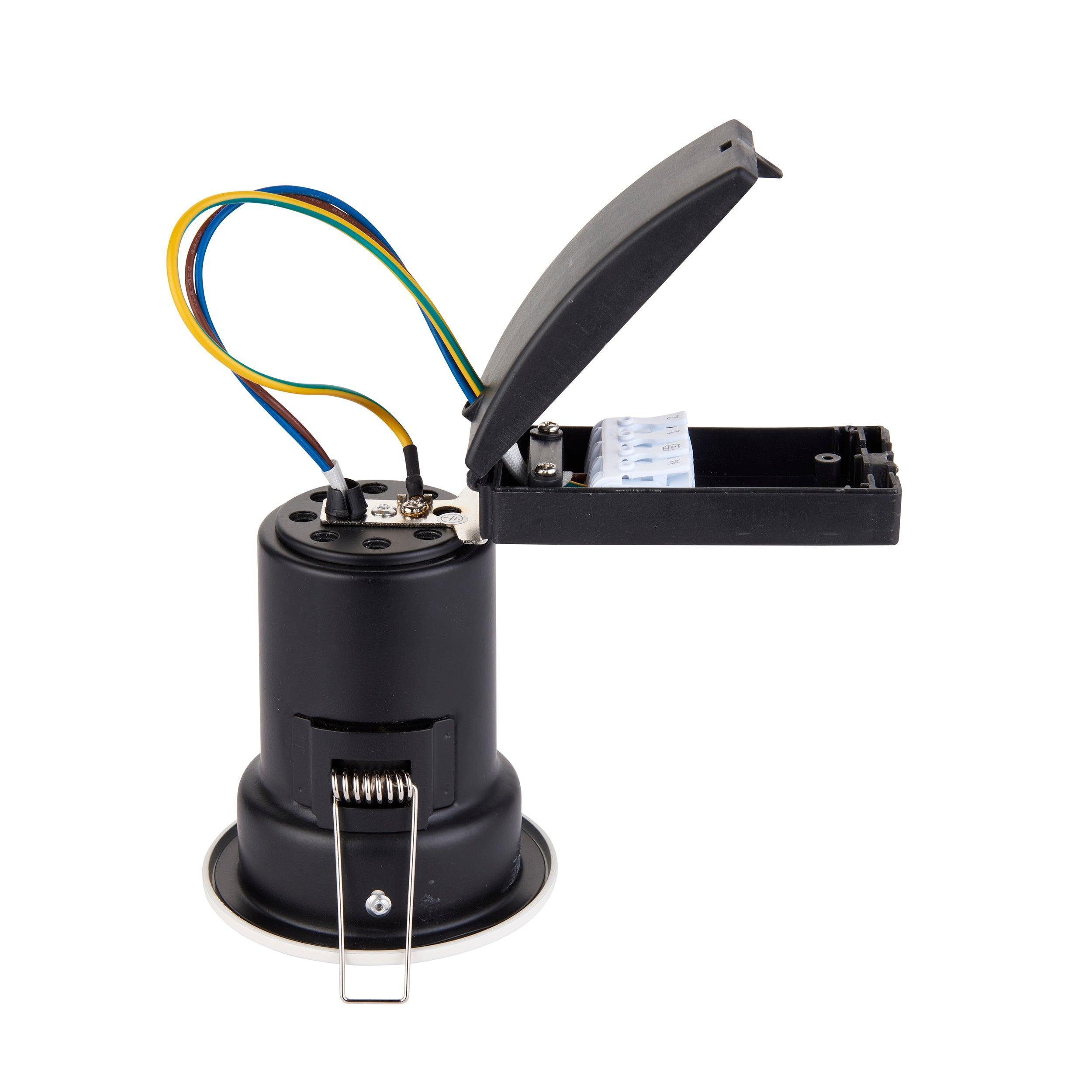 shieldplus tilt white recessed light 50w by saxby lighting, close up image 167