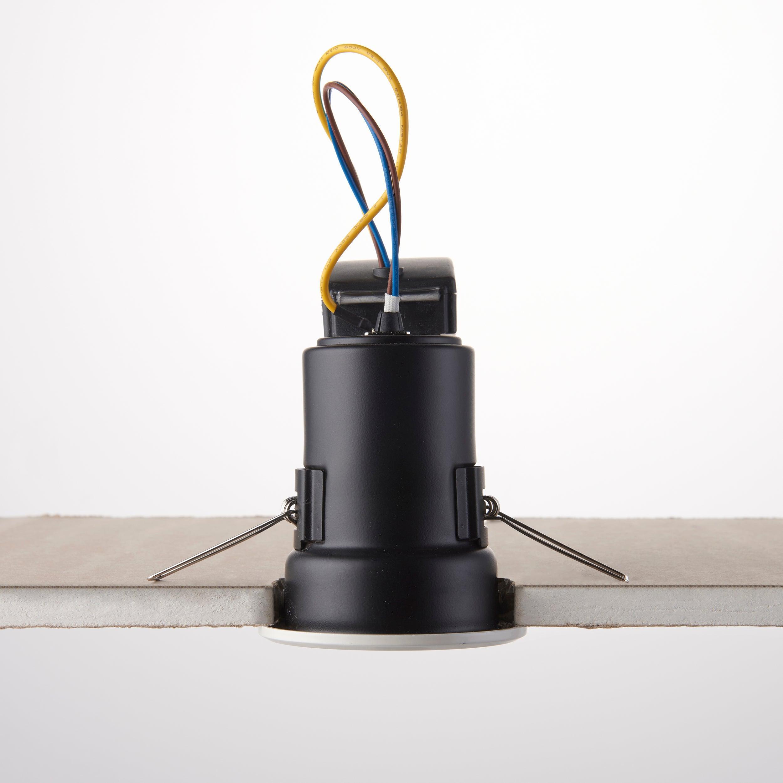 shieldplus tilt white recessed light 50w saxby lighting, close up LED Lamp Image 45