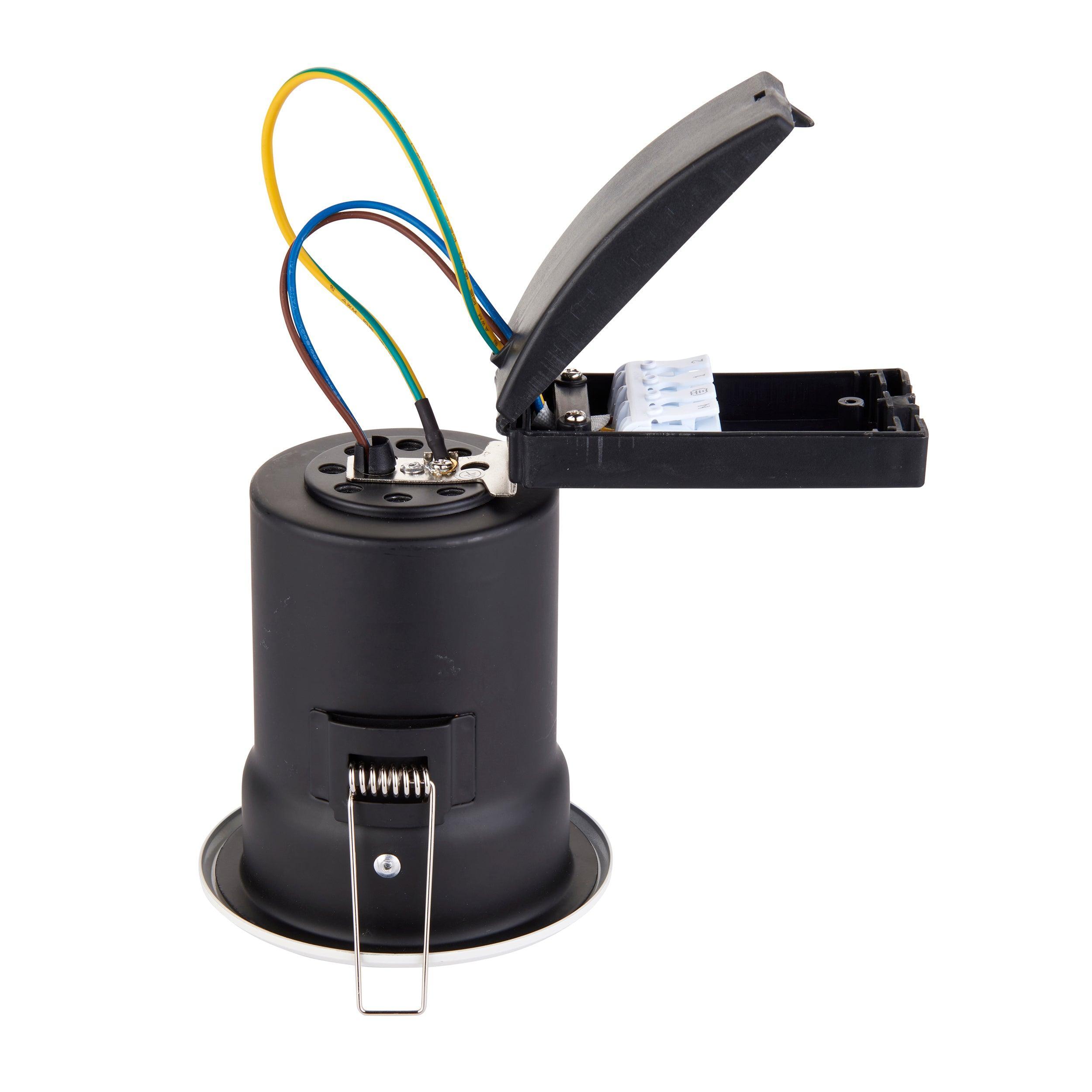 shieldplus white recessed light tilt 50w by saxby lighting, close up image 171