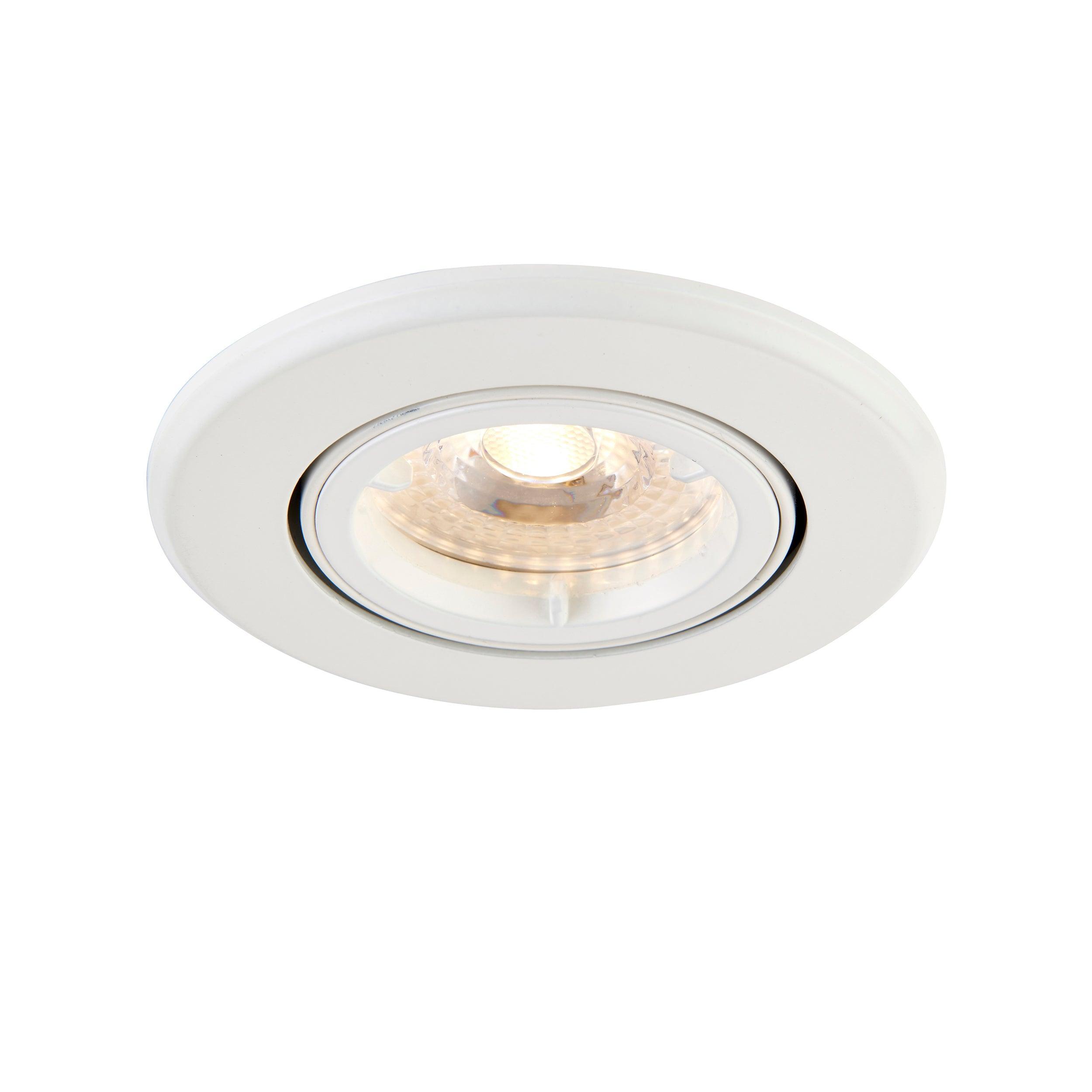 shieldplus white recessed light tilt 50w saxby lighting, close up LED Lamp Image 49
