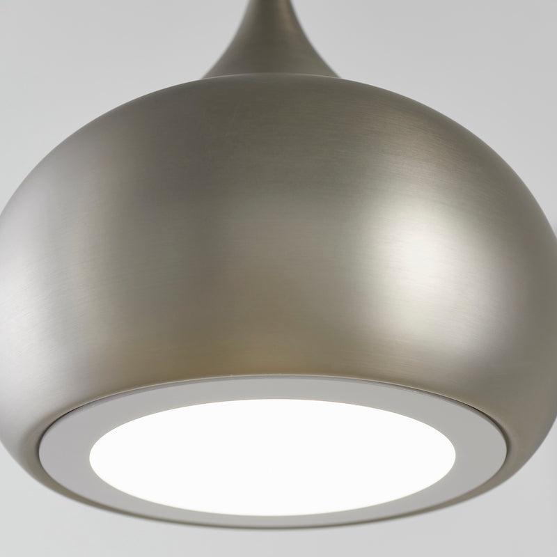 Endon Brosnan 1 Light Matt Nickel Pendant Ceiling Light-Ceiling Pendant Lights-Endon Lighting living room 2nd close upTiffany Lighting Direct