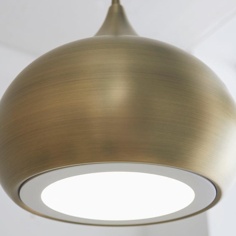 Brosnan 1 Light Matt Antique Brass Ceiling Pendant-Ceiling Pendant Lights-Endon Lighting living room close up Tiffany Lighting Direct