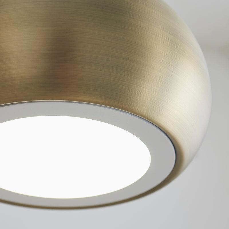 Brosnan 1 Light Matt Antique Brass Ceiling Pendant-Ceiling Pendant Lights-Endon Lighting Hallway Lighting Close upTiffany Lighting Direct