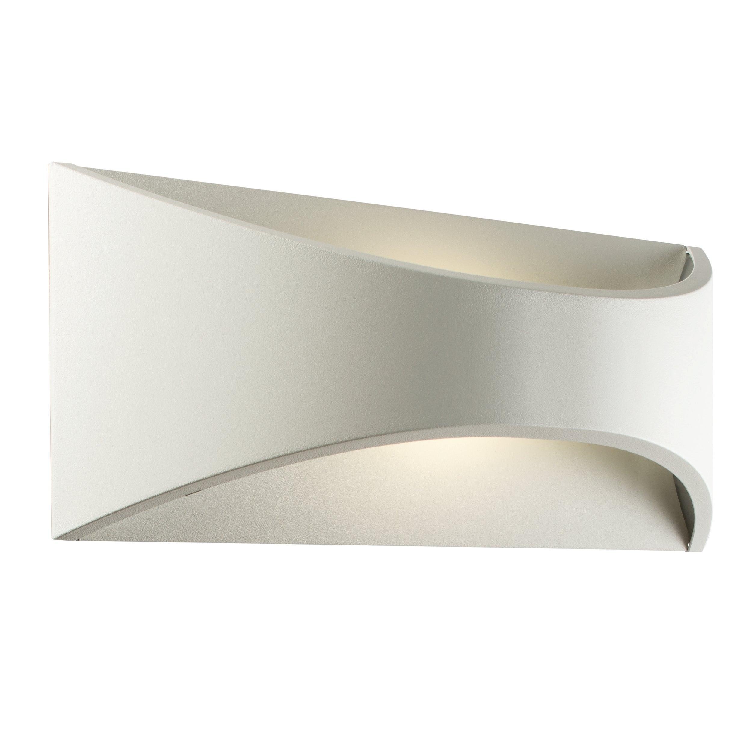 vulcan cool white led outdoor wall light ip65 12wby saxby lighting