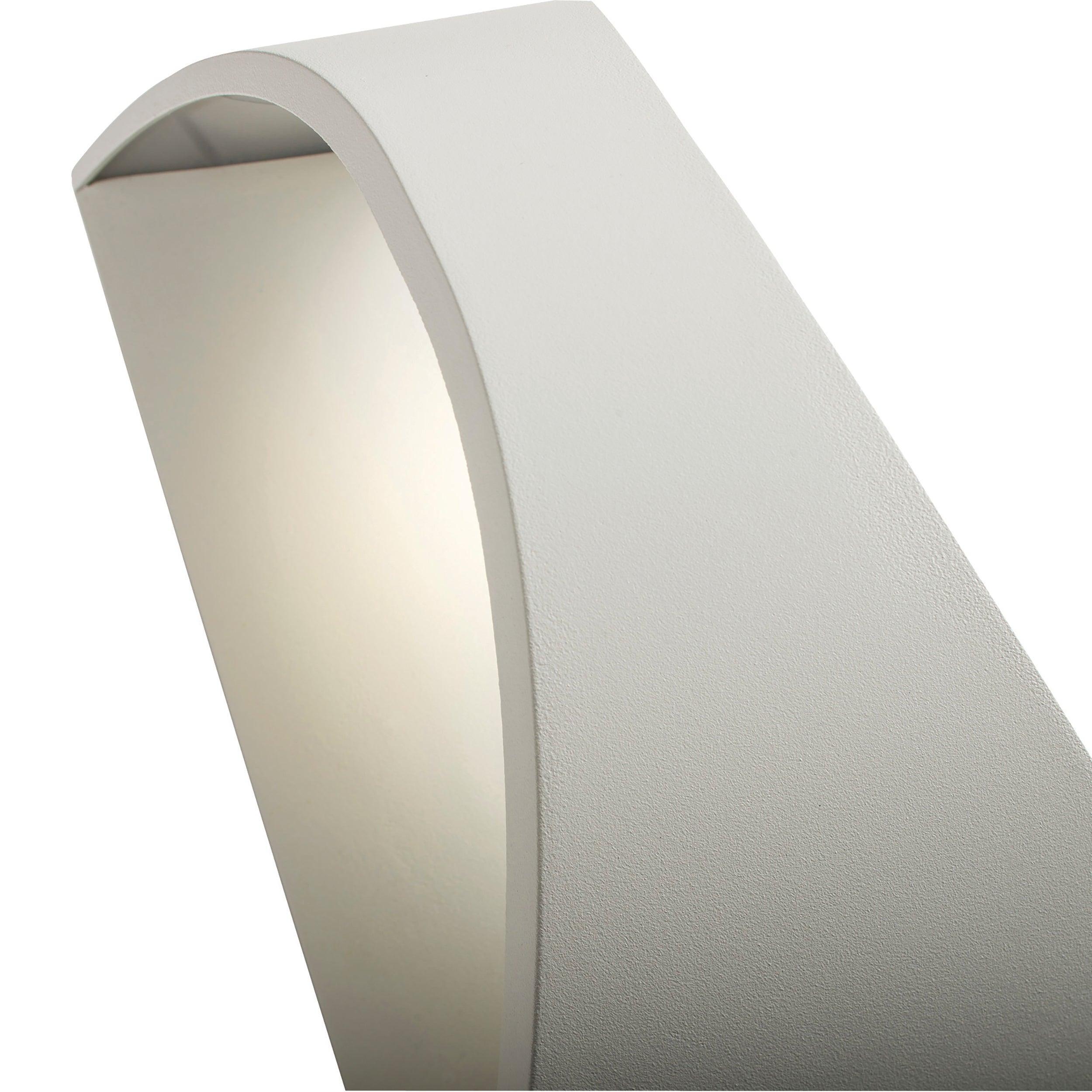 vulcan cool white led outdoor wall light ip65 12wby Saxby Lighting, close up image
