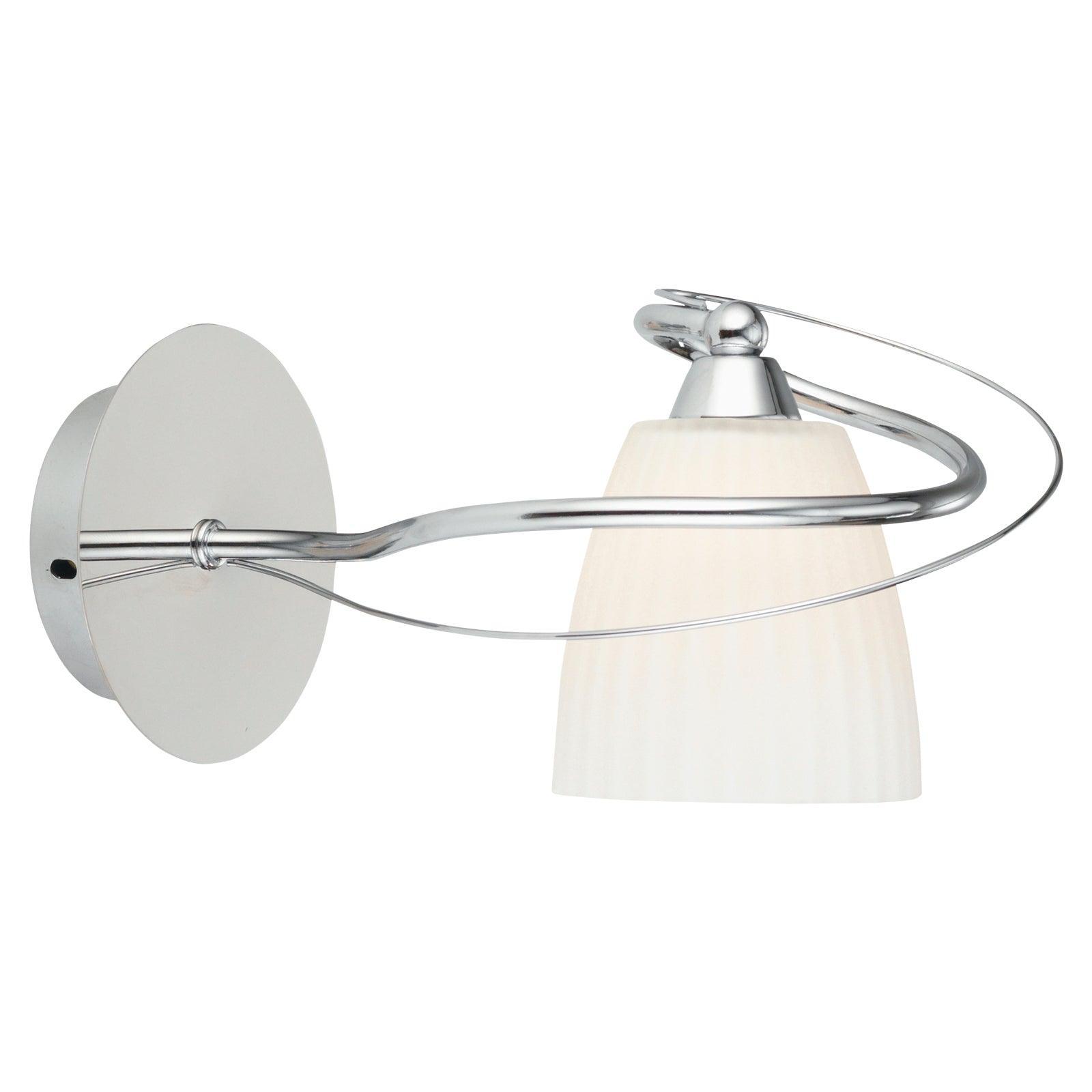 leke chrome single wall light