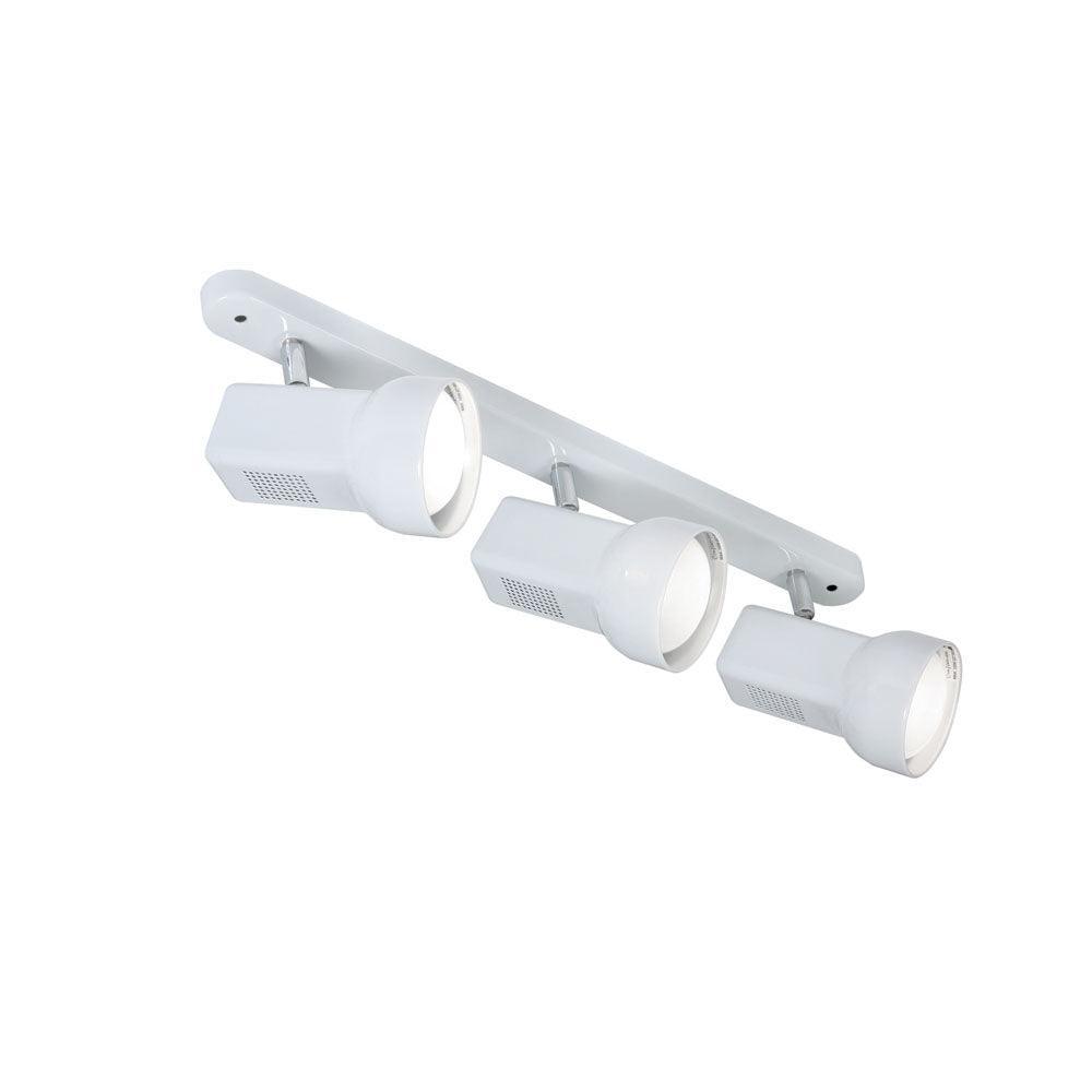 quattro 63 3 light white bar spot adjustable head