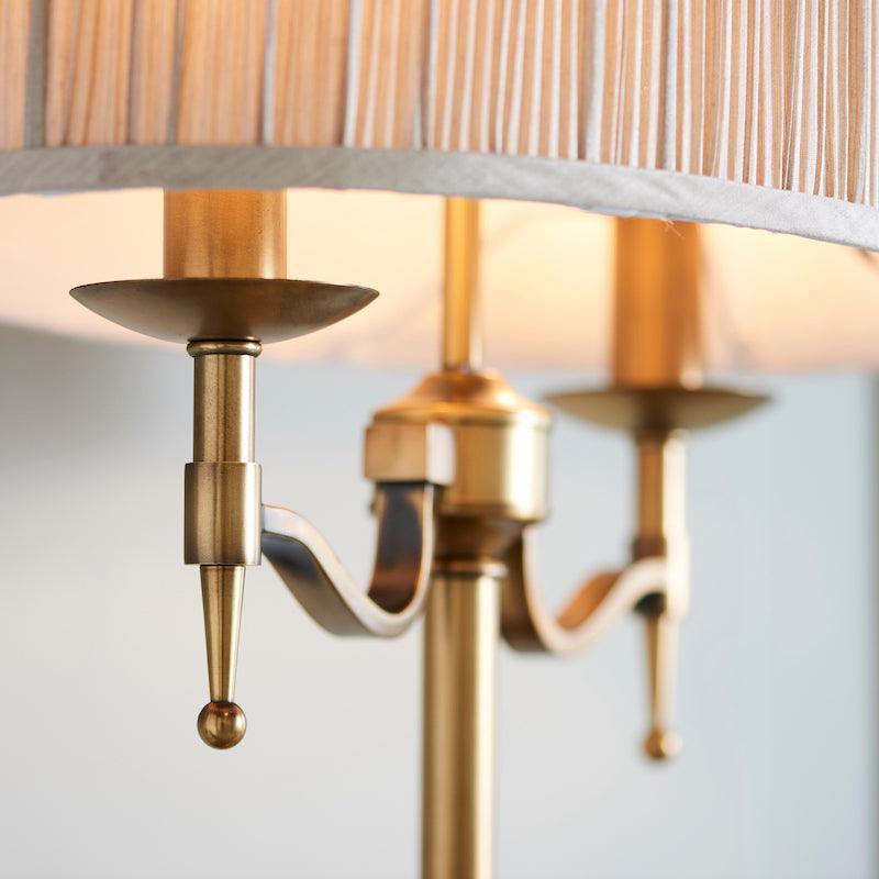 Stanford Antique Brass Finish 2 Light Table Lamp 5