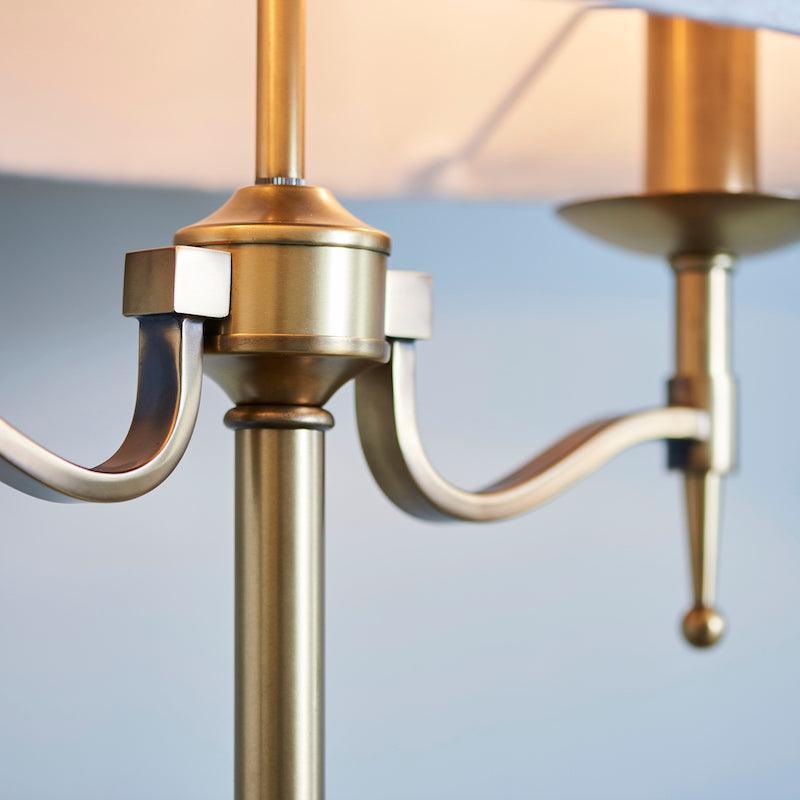 Stanford Antique Brass Finish 2 Light Table Lamp 6