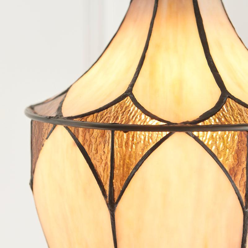 brooklyn large tiffany lantern light Hallway Lighting Close Up