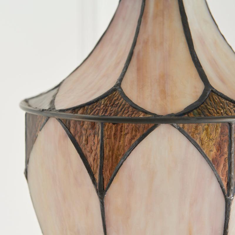 brooklyn large tiffany lantern light unlit close up image