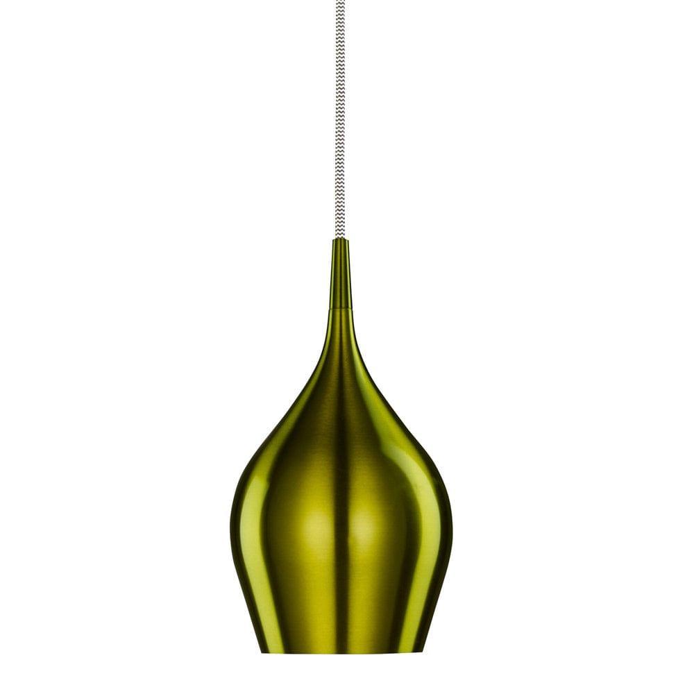 Vibrant 1 Light Metal Green Pendant - 6461-12GR Searchlight-Ceiling Pendant Lights-1-Tiffany Lighting Direct