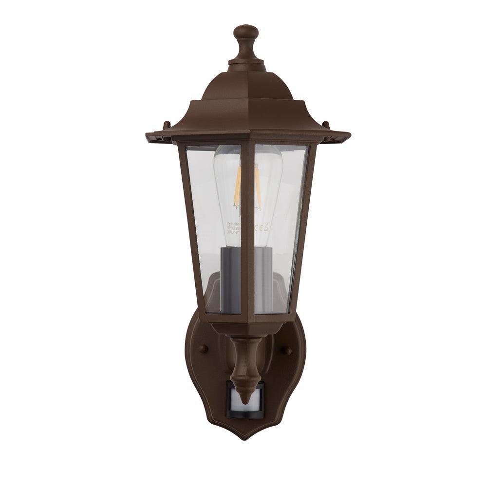 alex outdoor traditional wall light rust brown by searchlighting lighting, living room image