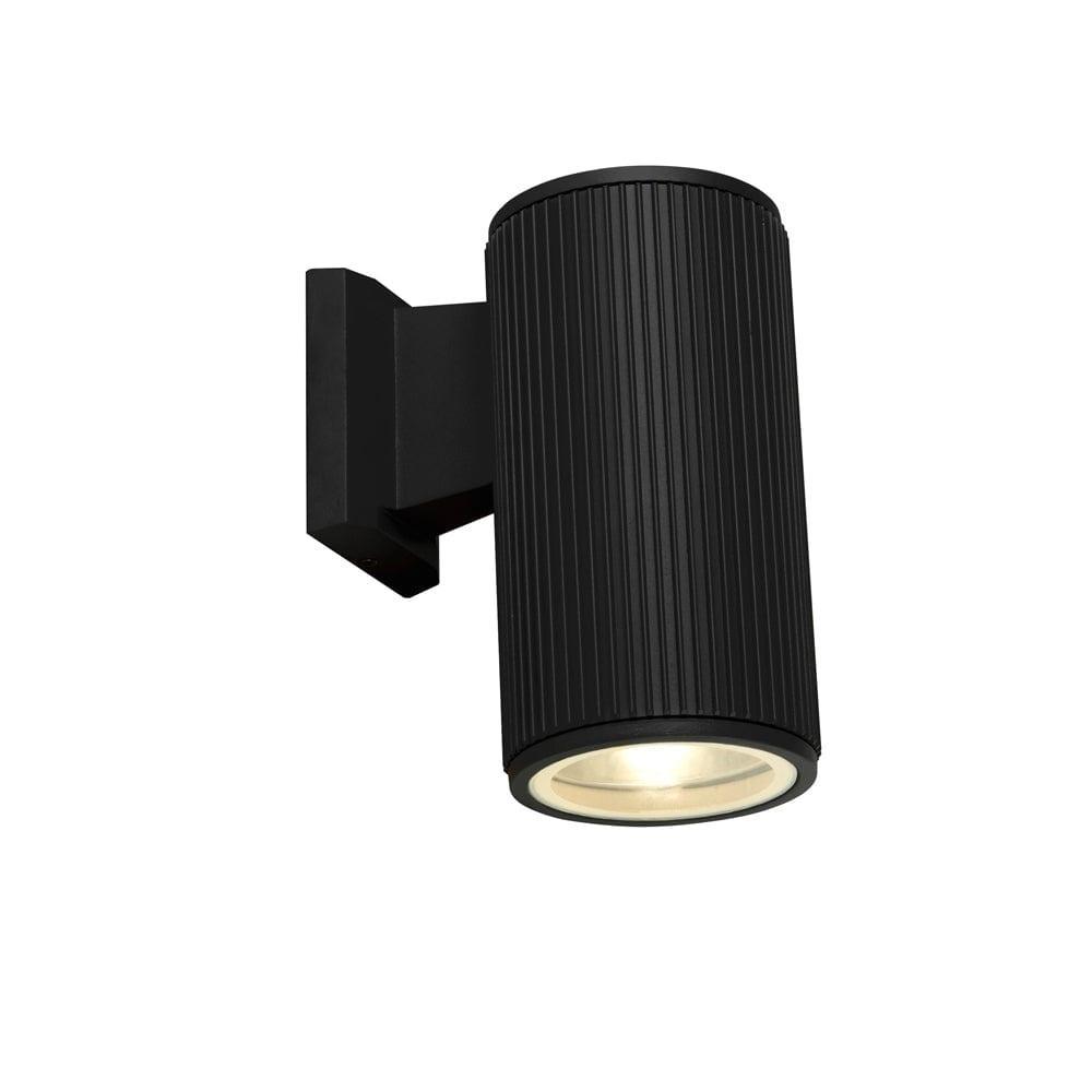 hamburg outdoor 1 lt black wall porch down light