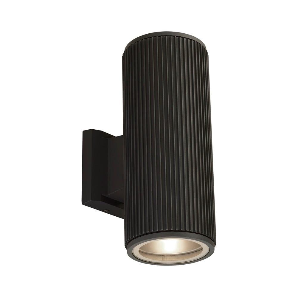 hamburg outdoor 1 lt black wall porch up down light