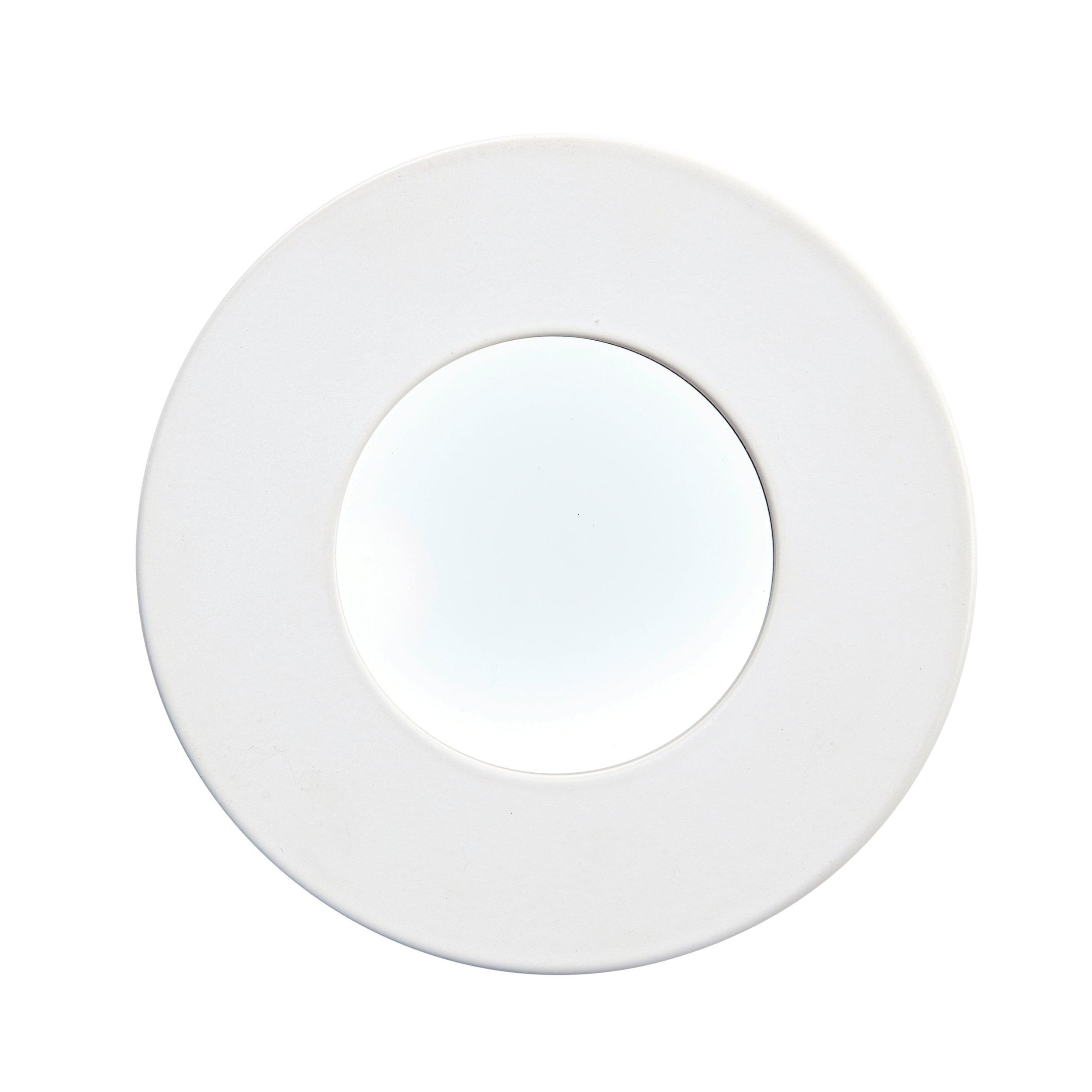 orbitalplus matt white recessed ceiling light ip65 9w 1 by saxby lighting, close up image 284