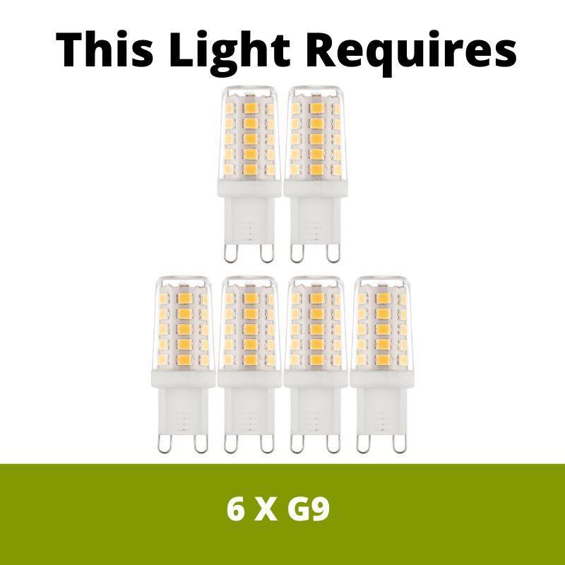 hanna 6 lt crystal ball chrome flush bathroom ceiling light by searchlight lighting, LED Lamp Bulb Guide