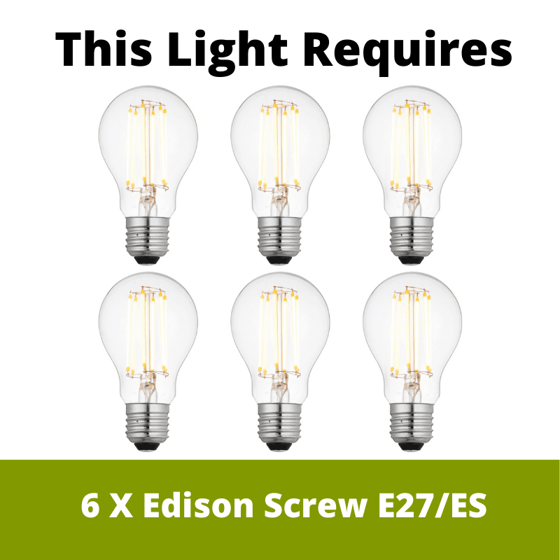 harkin rust 6 light ceiling light 8137 6 ru 1 LED Lamp Bulb Guide