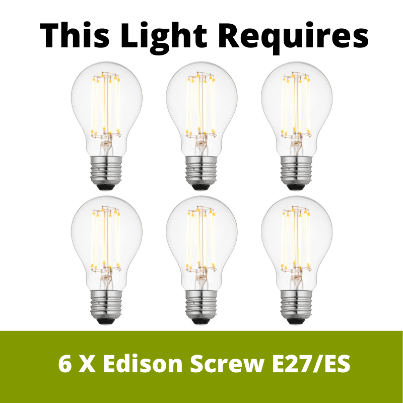 Kichler Brindley 6 Light Brass Pendant - Clear Glass Shades-Ceiling Pendant Lights-Elstead Lighting-5-Tiffany Lighting Direct