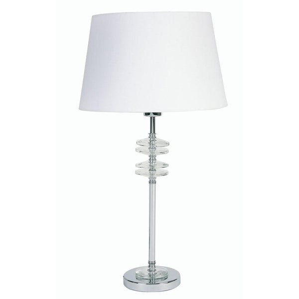 Oaks Lighting Sahar Table Lamp Chrome With Crystal Scones-Oaks Lighting-Living-Room-Tiffany Lighting Direct-[image-position]