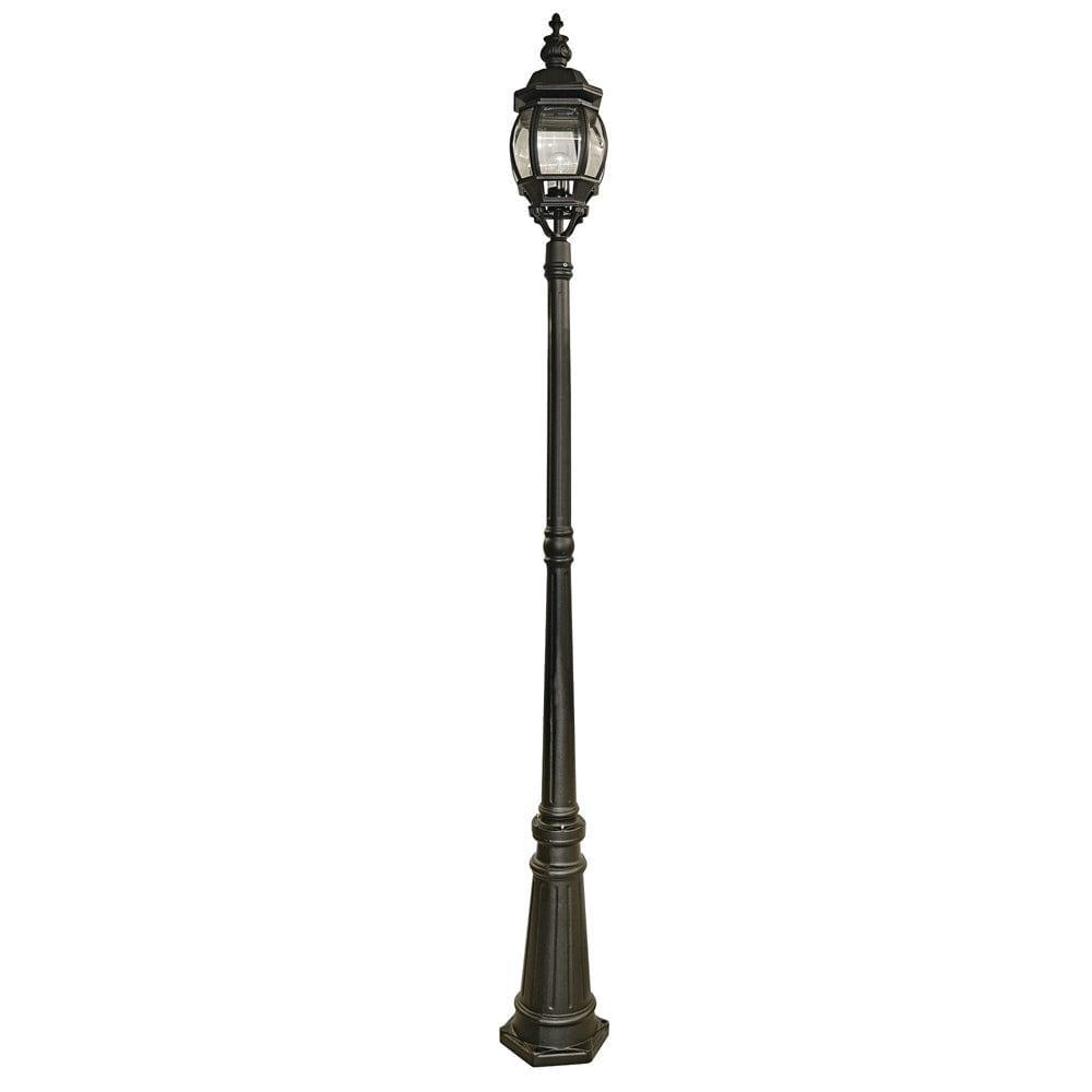 bel aire 1 light black outdoor lamp post 7174