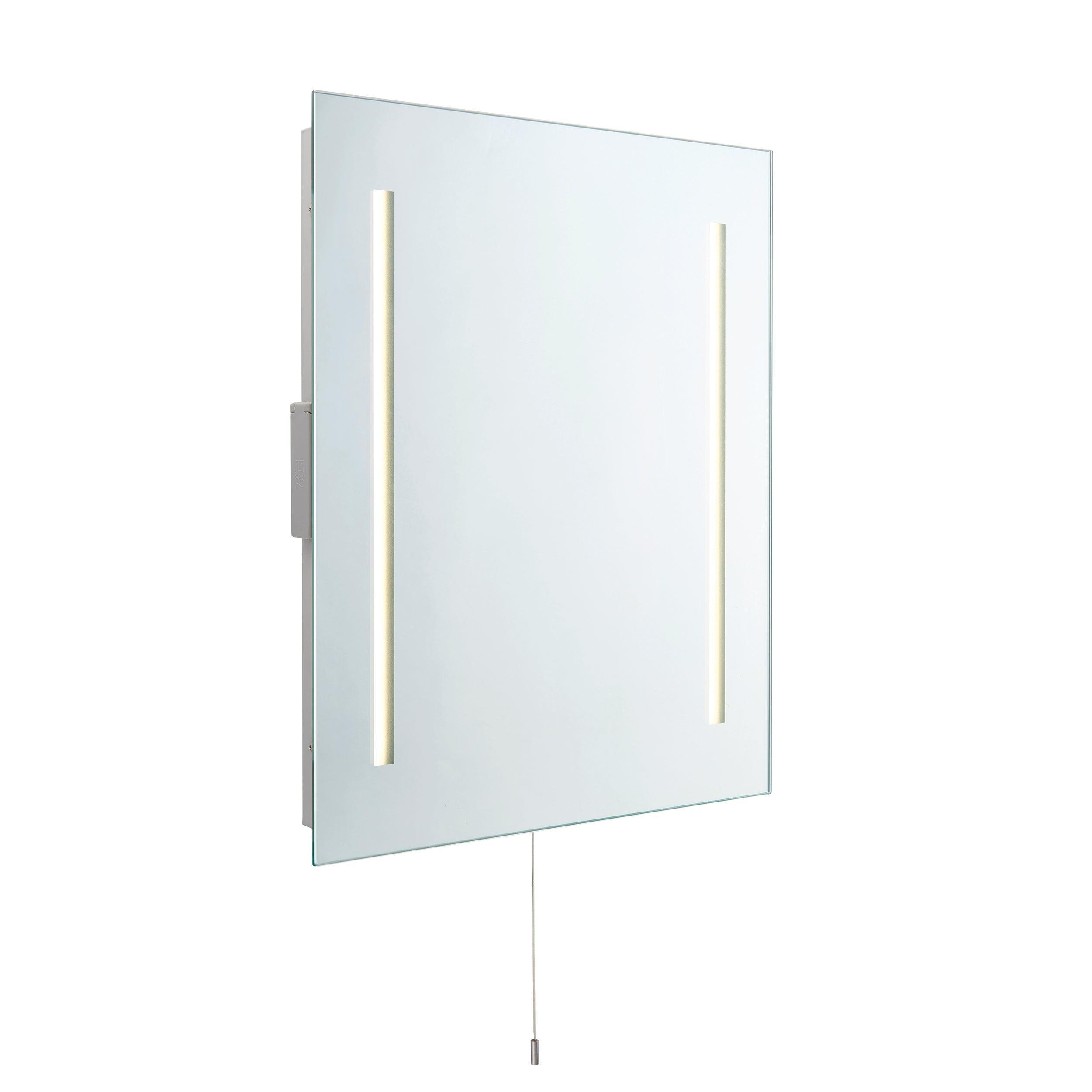 glimpse led bathroom shaver mirror ip44 4wby saxby lighting