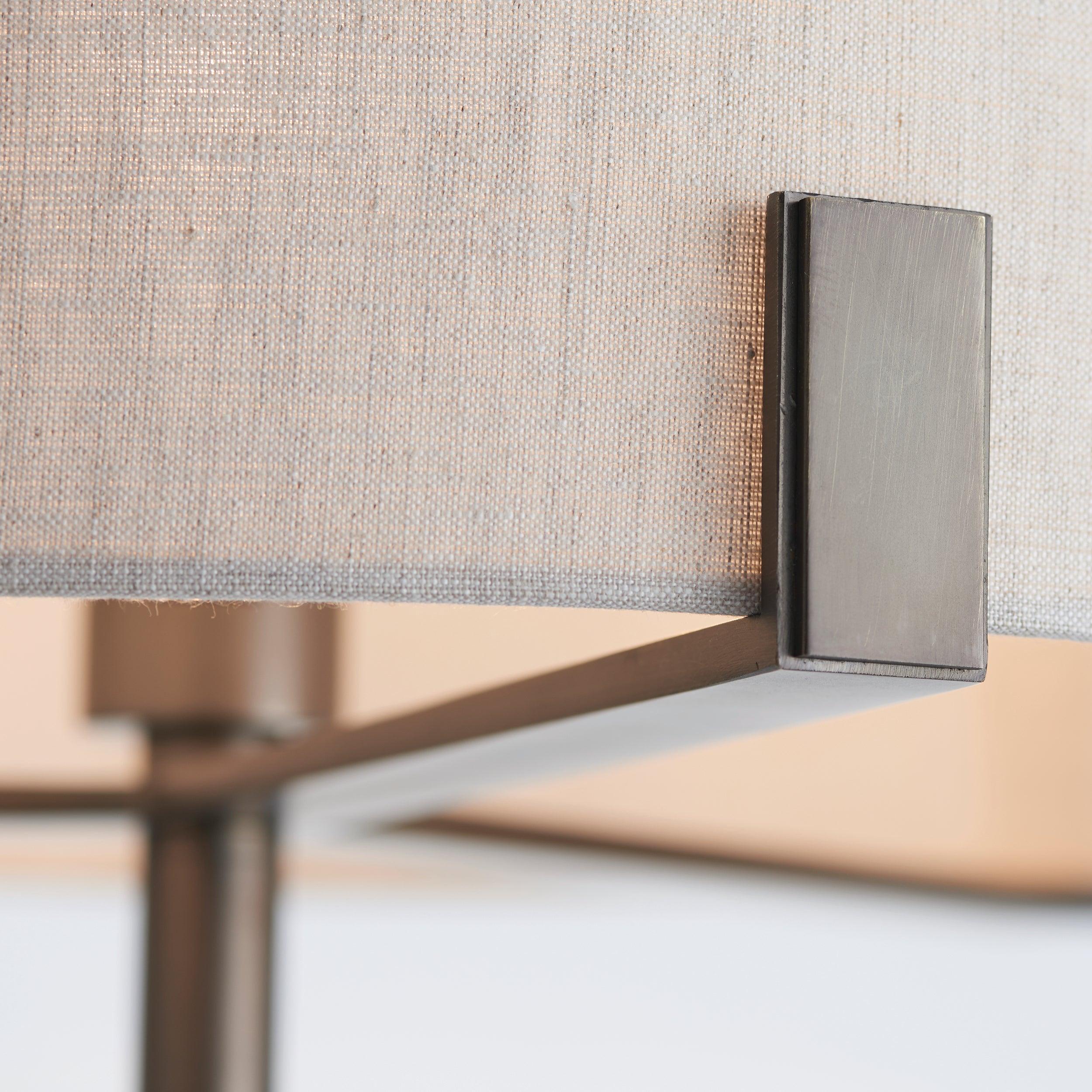 hayfield bronze floor lamp by Endon Lighting Living Room Family Shot