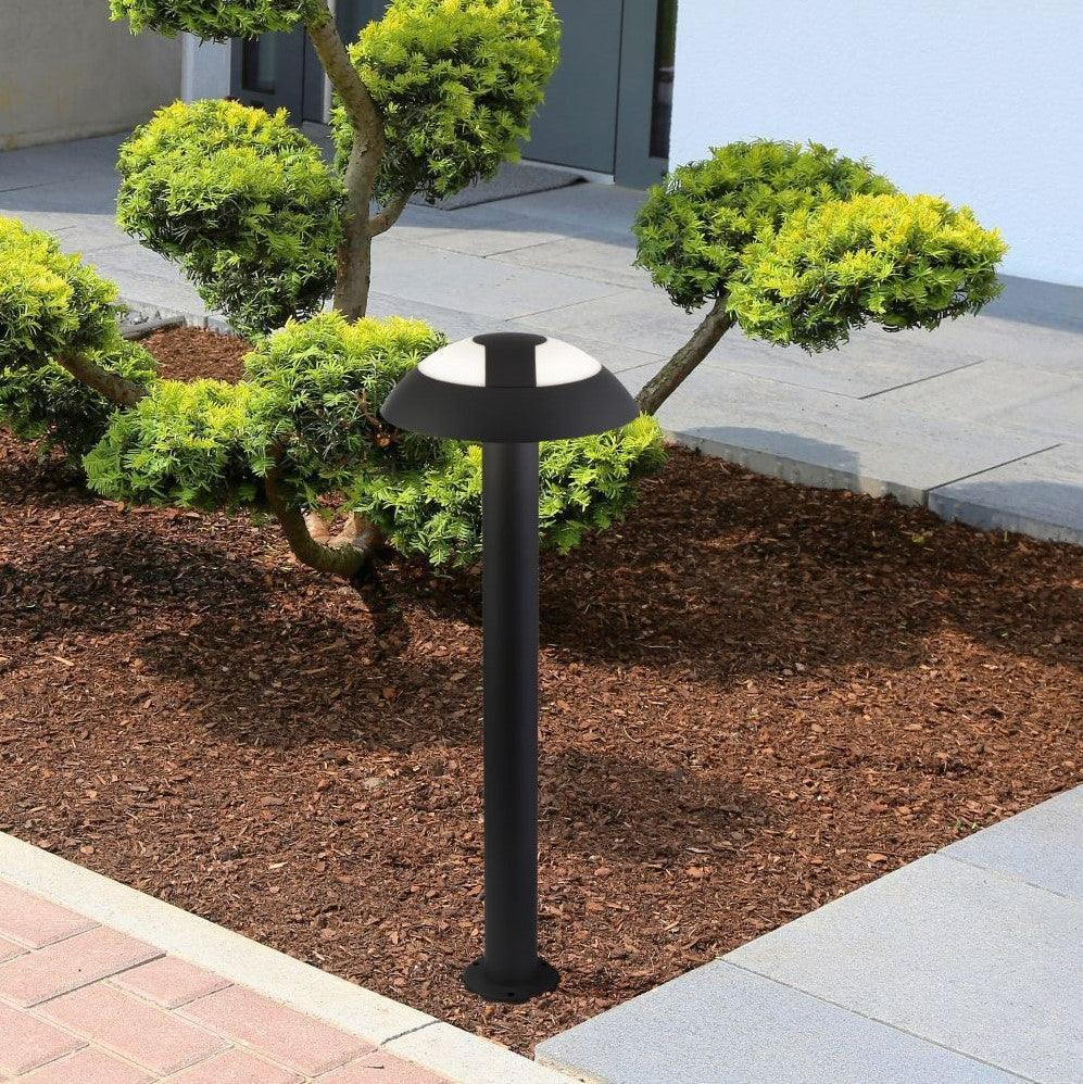 mushroom outdoor 15w led grey post 73cm by searchlighting lighting, living room image
