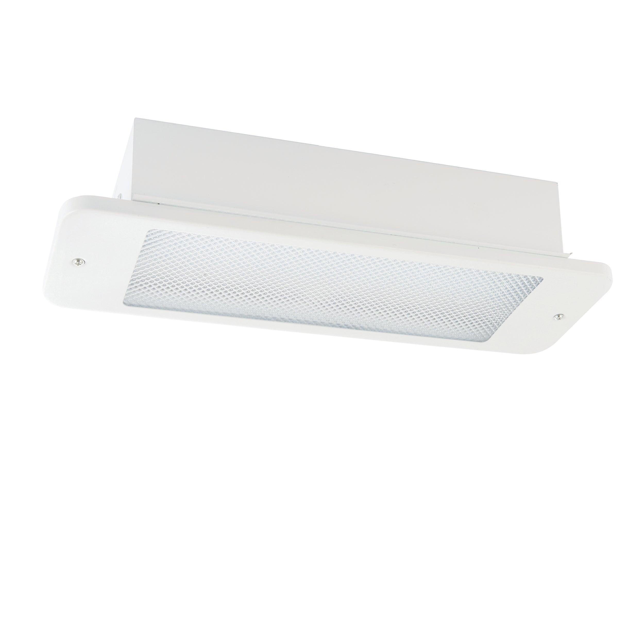 sight recessed led white emergency light 3wby Saxby Lighting, close up image