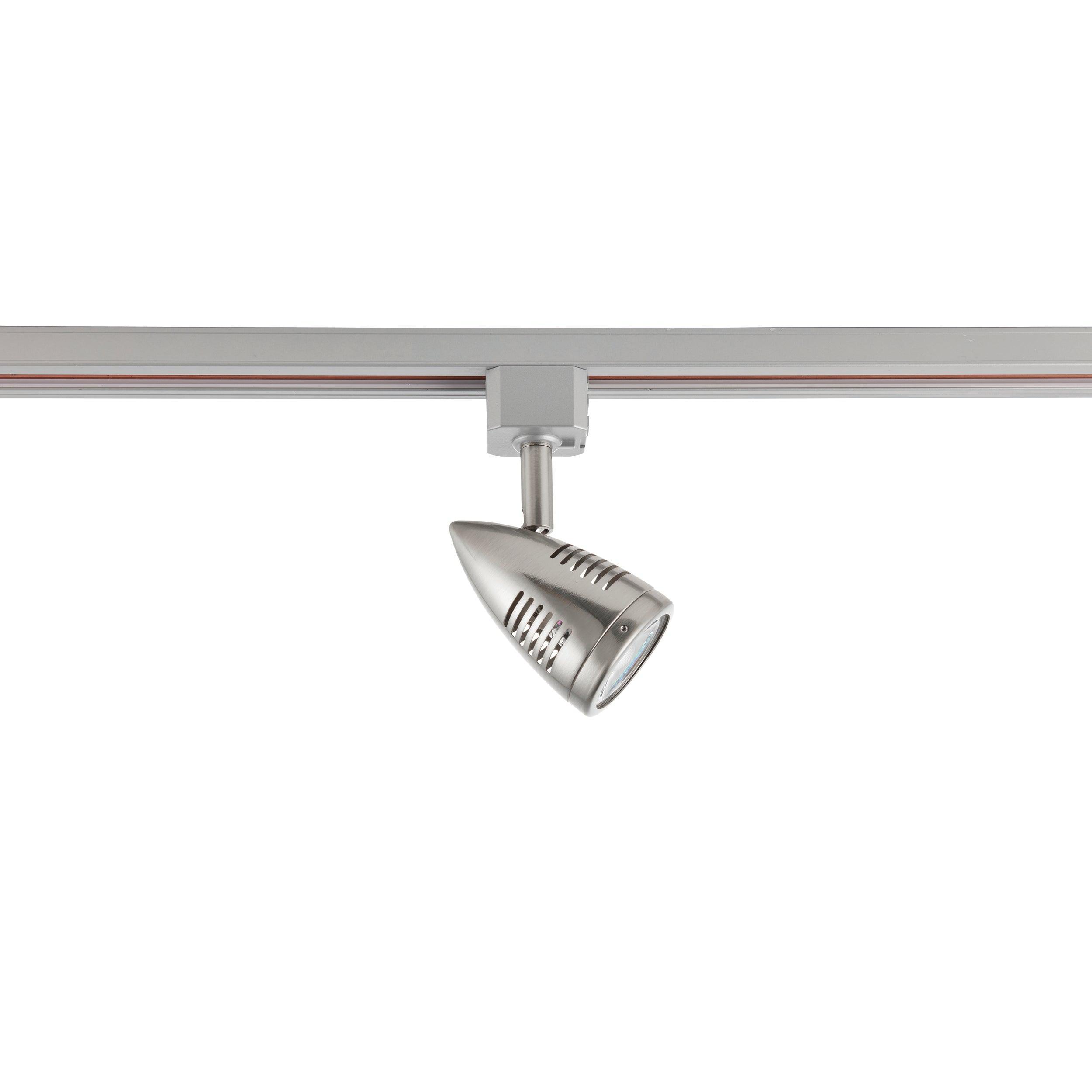 bullett satin chrome track spotlight by saxby lighting, close up image 225