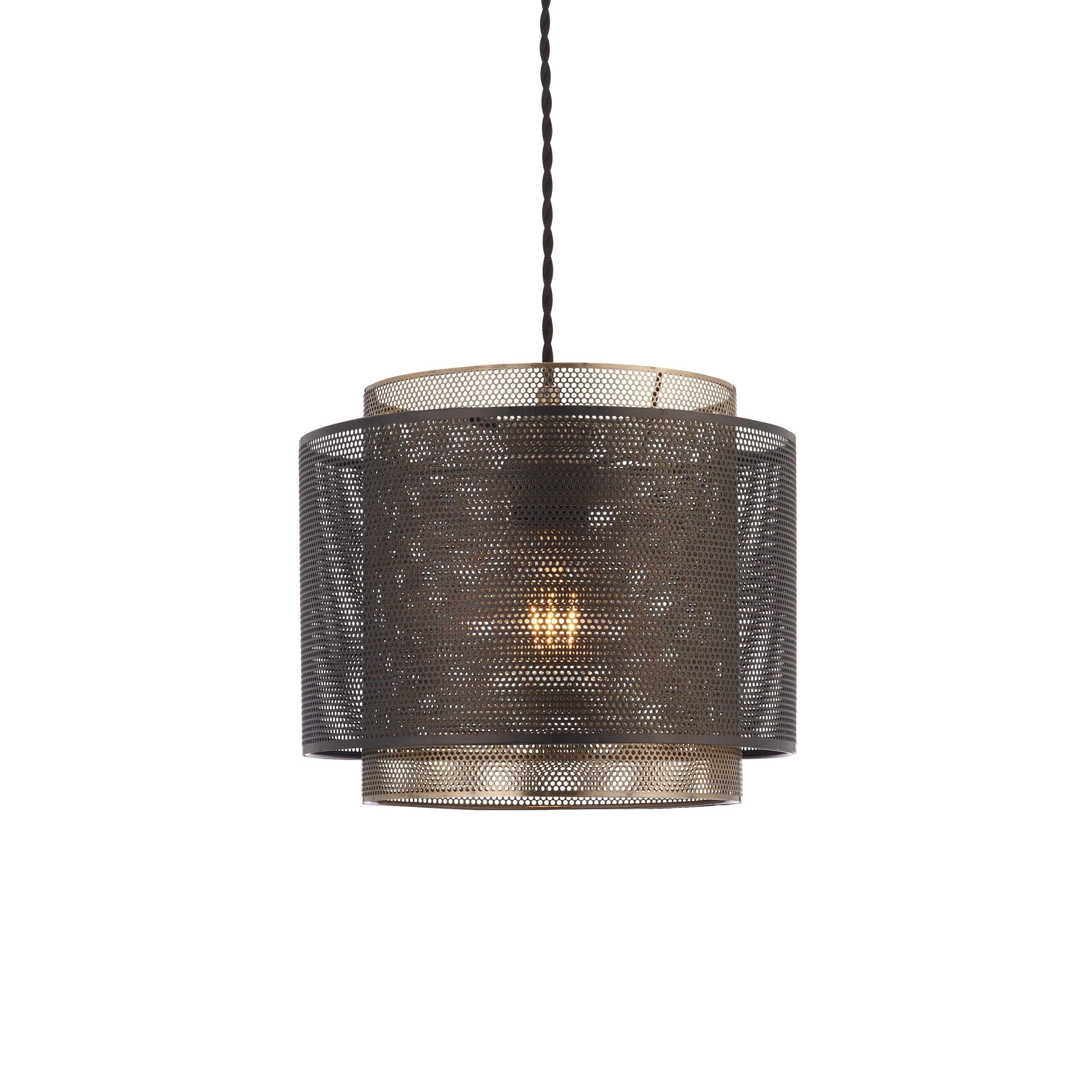 plexus 1 brass finish light pendant by Endon Lighting Living room image